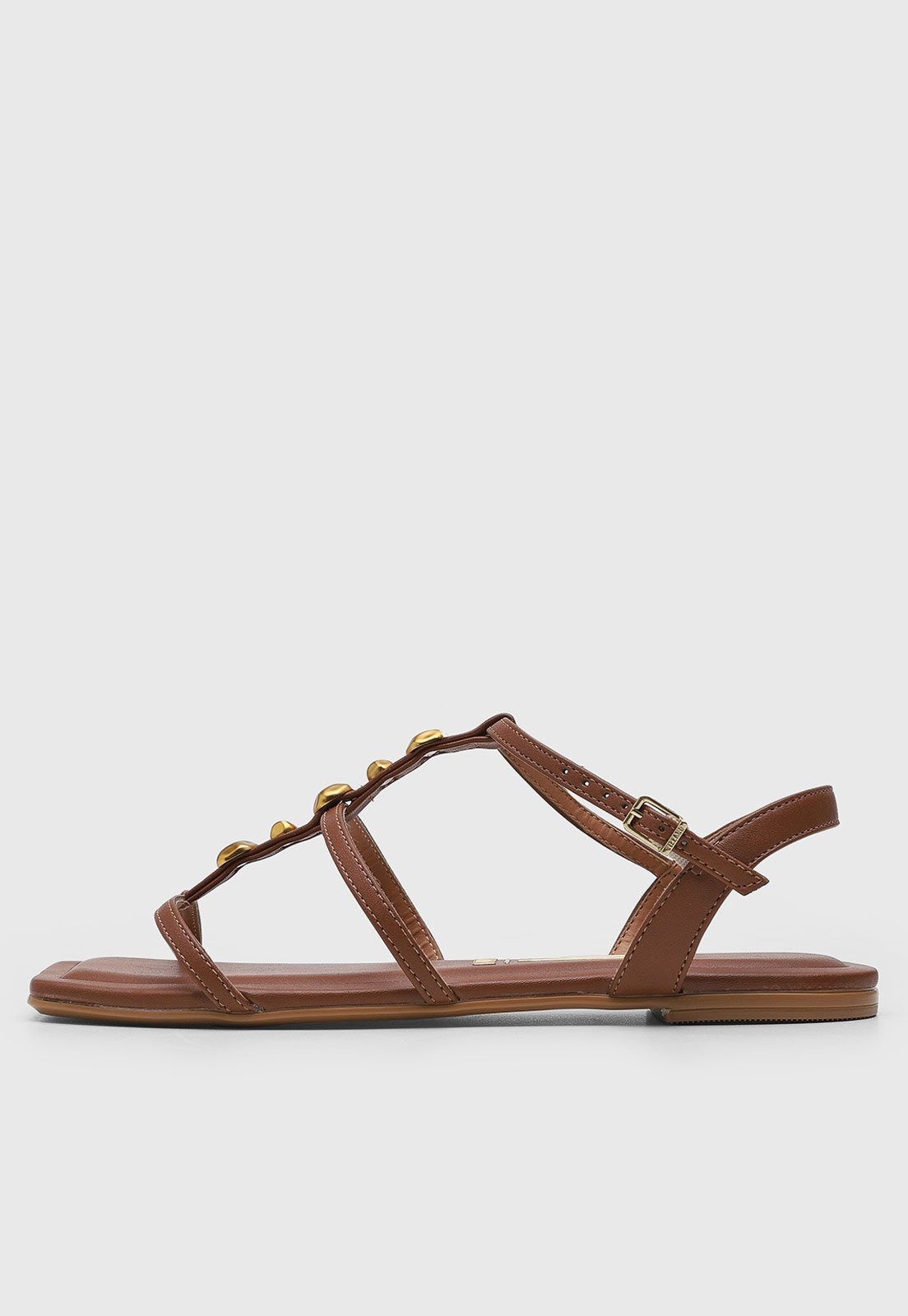 Imagem principal Rasteira Feminina Vizzano Detalhes Metálicos VIZZANO marrom