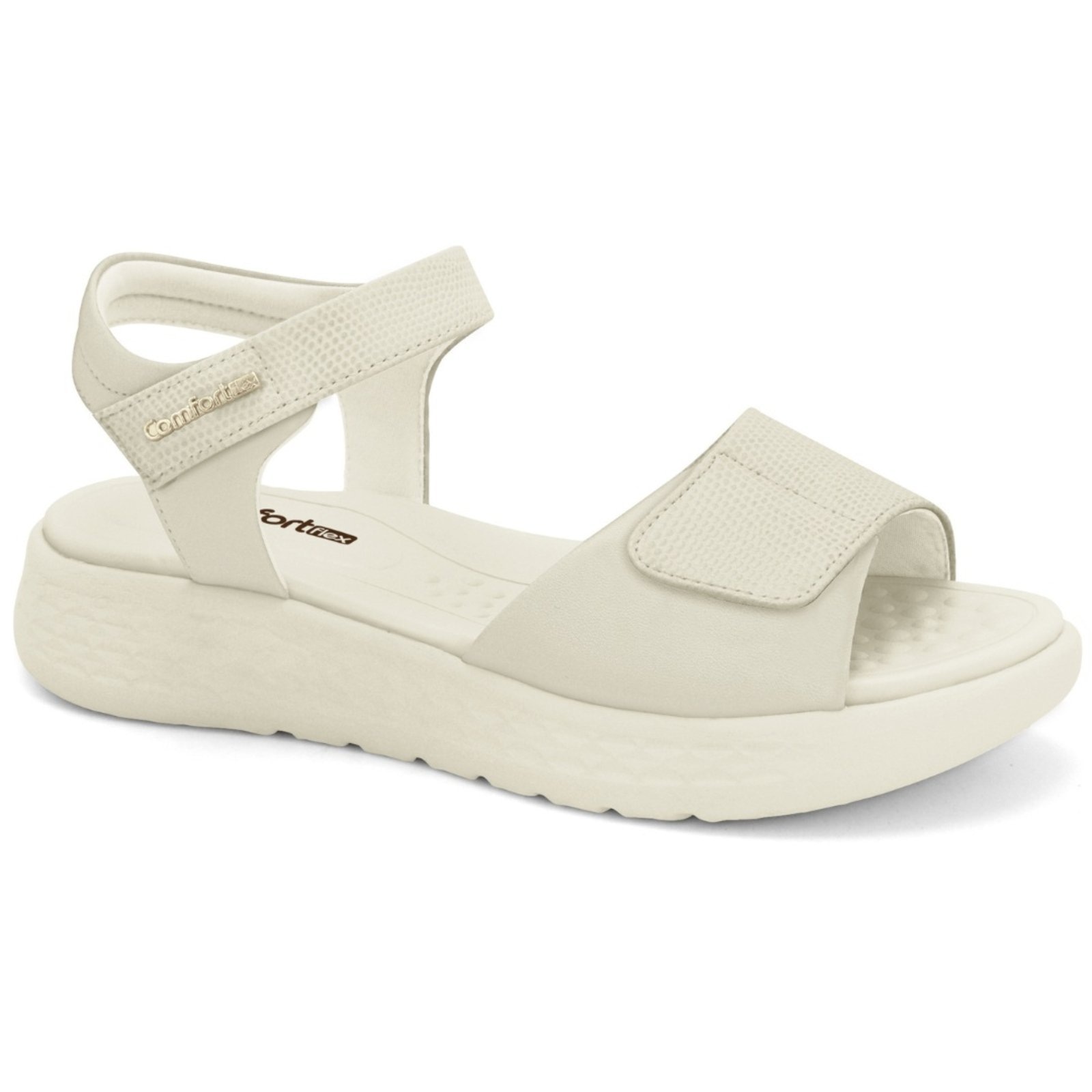 Imagem principal Sandália Feminina Calce Fácil Off White Comfortflex 2547305-1 Comfortflex off-white white