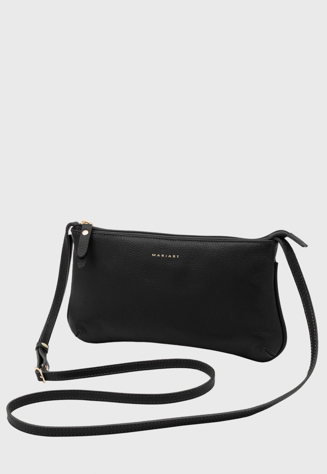 Imagem principal Bolsa Transversal de Couro Mariart Caipirinha Preta Mariart preto