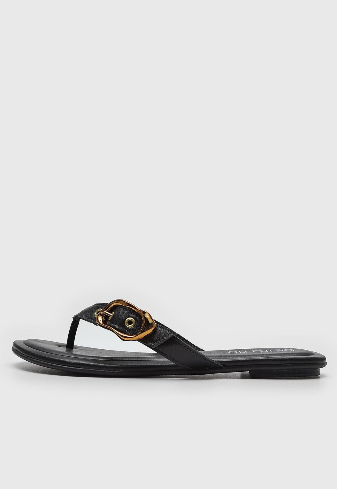 Imagem principal Rasteira Beira Rio Fivela Dourada Preta BEIRA RIO preto