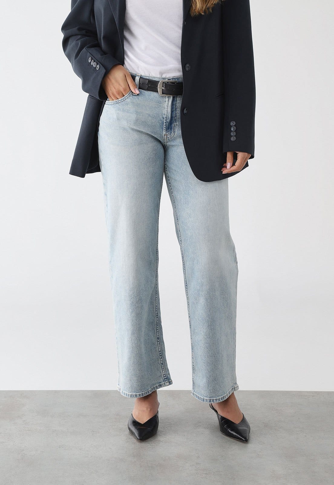 Calça Feminina GAP Reta Jeans Claro