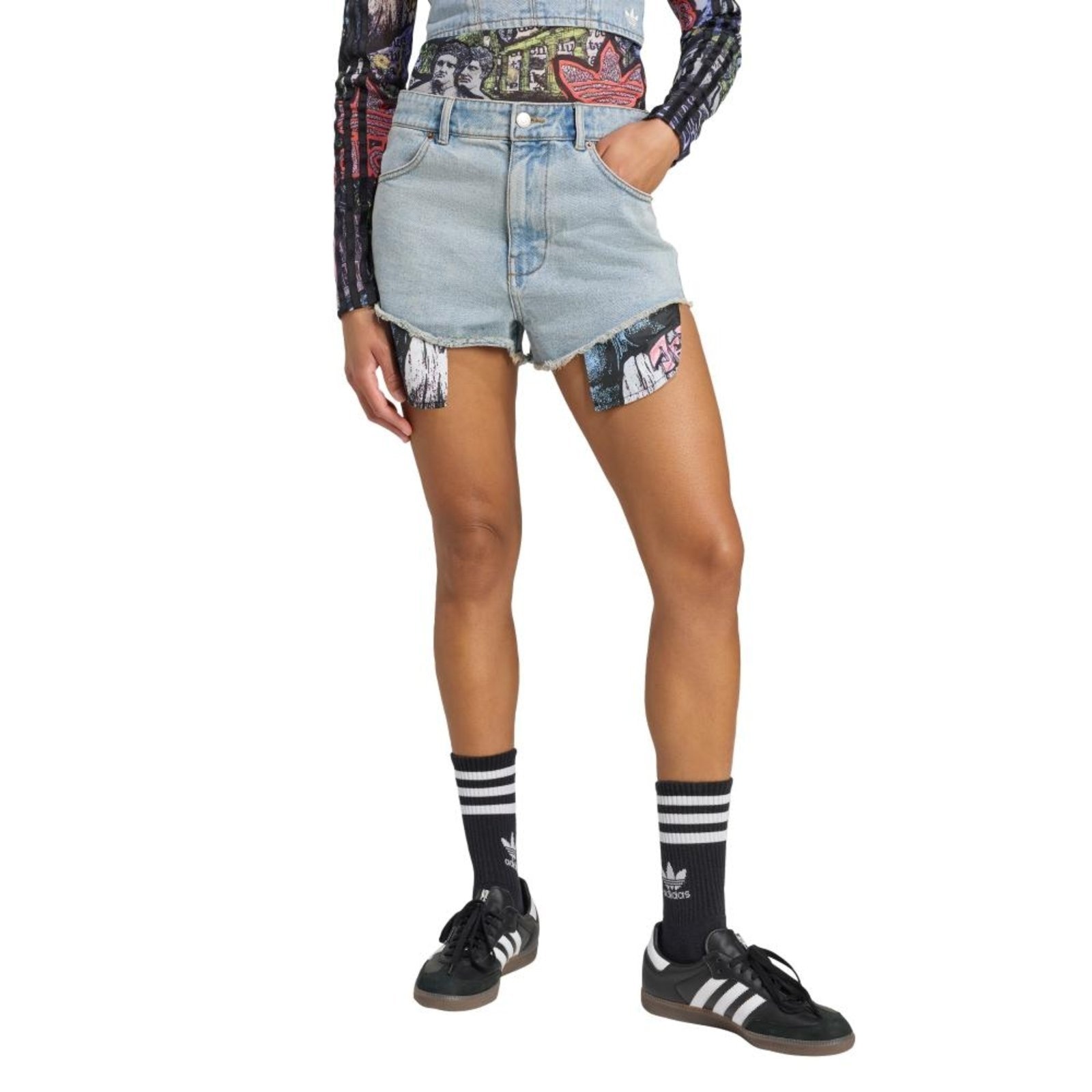 Imagem principal Shorts jeans adidas x Jeremy Scott adidas Originals adidas Originals azul