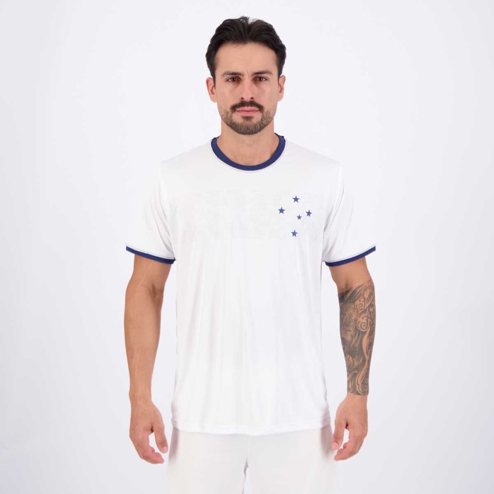 Imagem principal Camisa Cruzeiro Copas Branca braziline branco