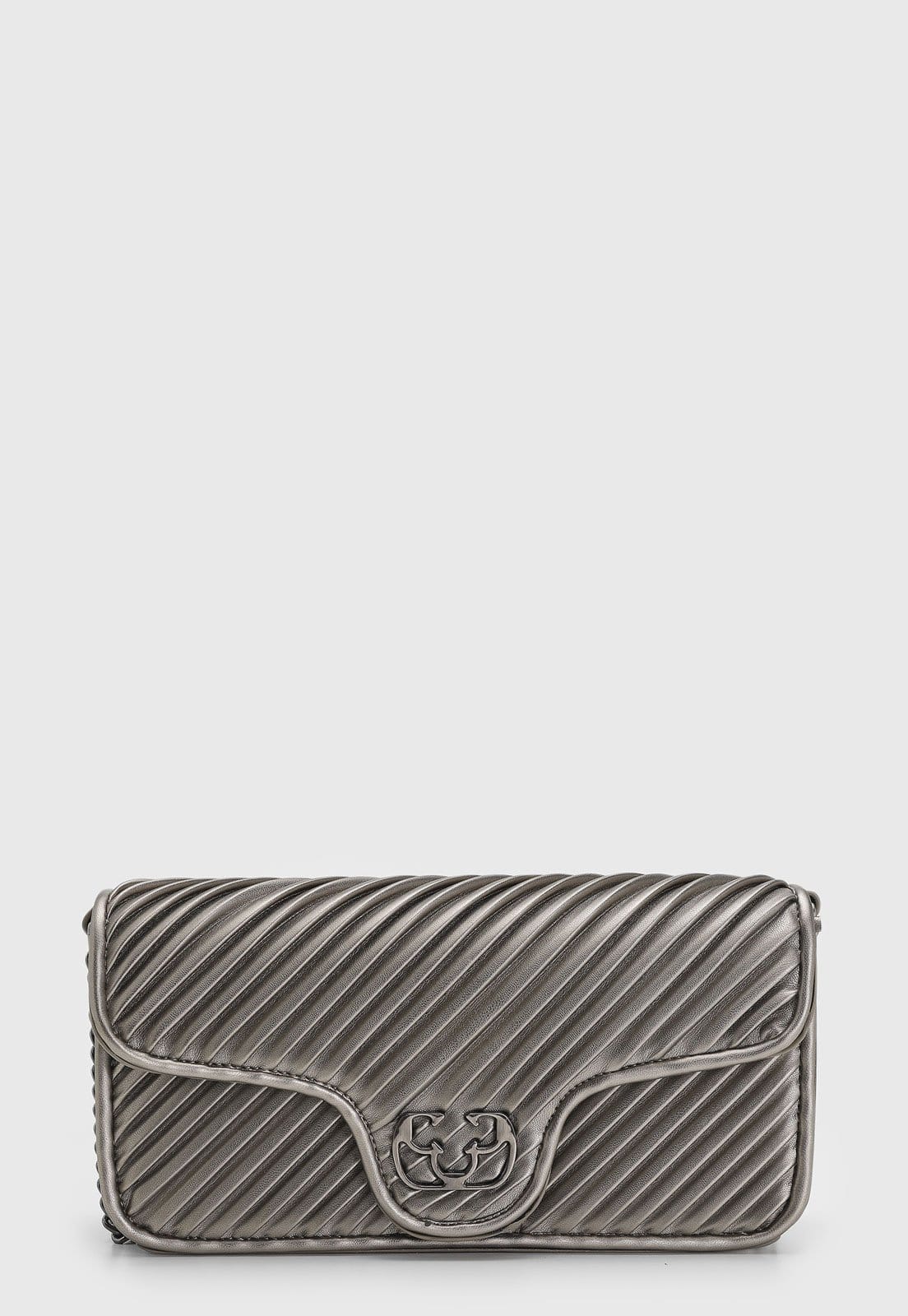 Bolsa Feminina Capodarte Média Matelassê Pewter