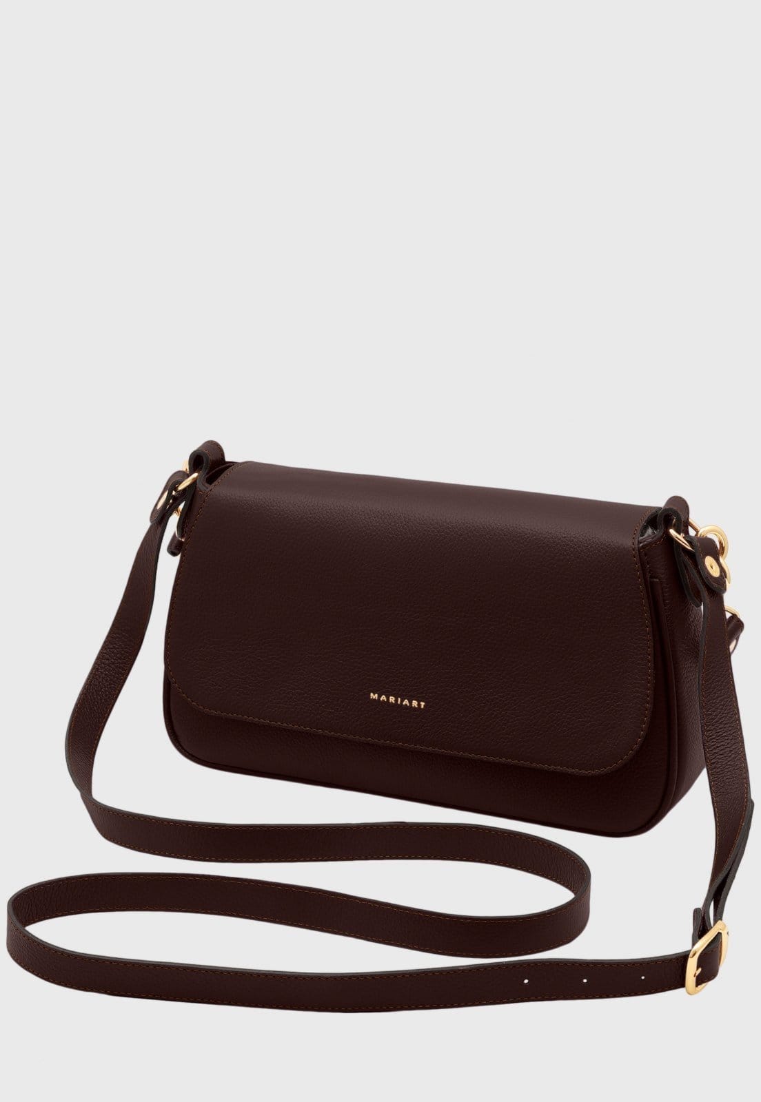 Bolsa Transversal Couro Mariart Mucuripe Chocolate