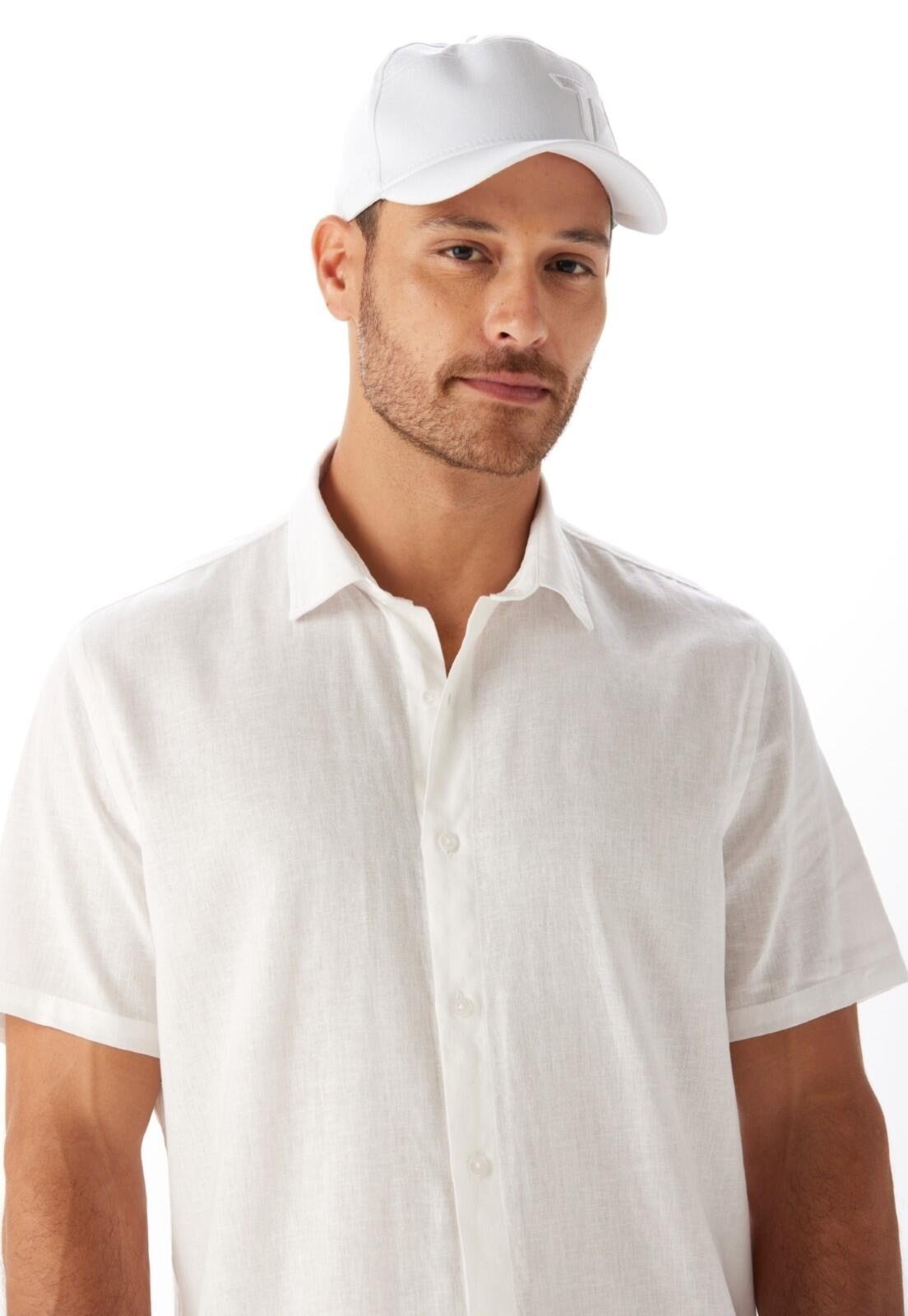 Imagem principal Camisa Linho Regular Traymon - Off White - Xgg Traymon off-white white