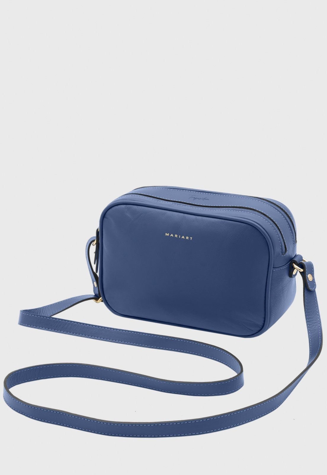 Imagem principal Bolsa Transversal de Couro Mariart Guaraná Canindé Mariart azul