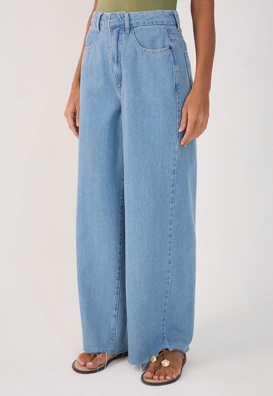 Calça Jeans Dress To Wide Leg Barra Destroyed