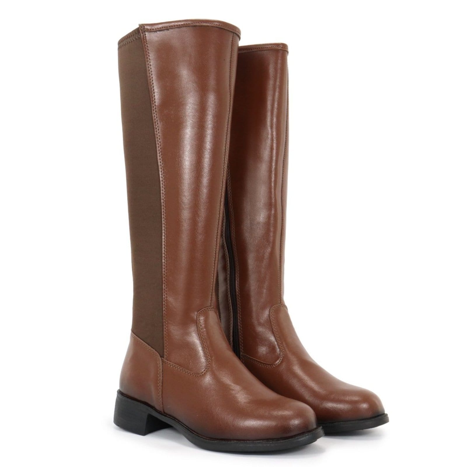 Bota Feminina Montaria Cano Longo Estilo e Conforto 5000 Capuccino