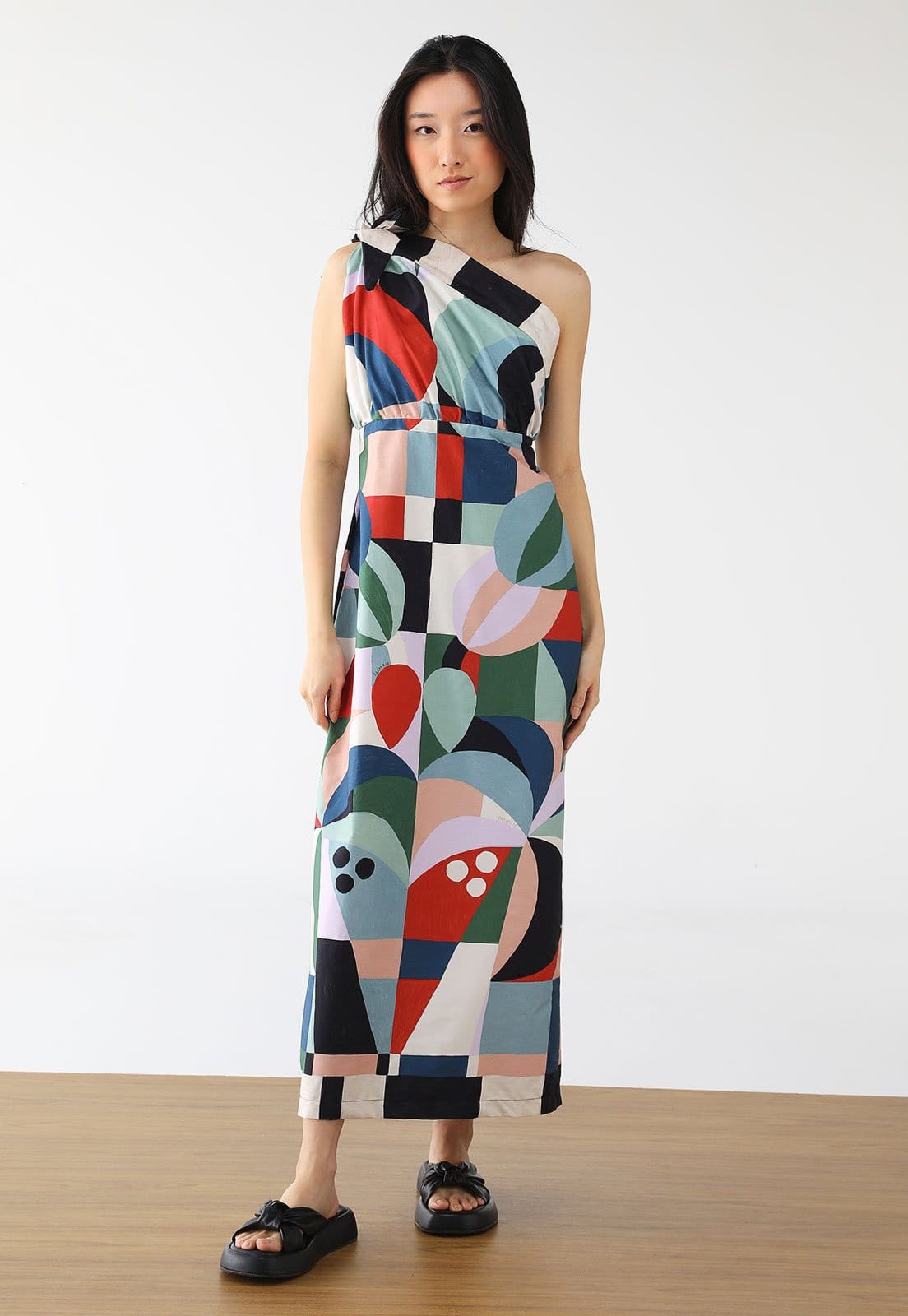 Vestido FARM Midi Recanto dos Coqueiros