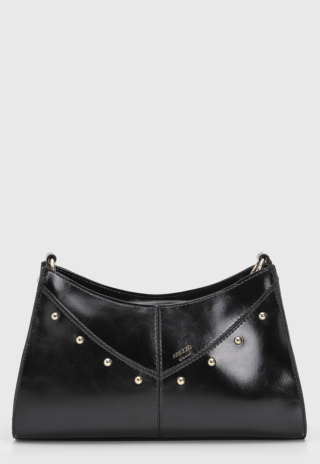 Bolsa Feminina Arezzo Tachas Preta