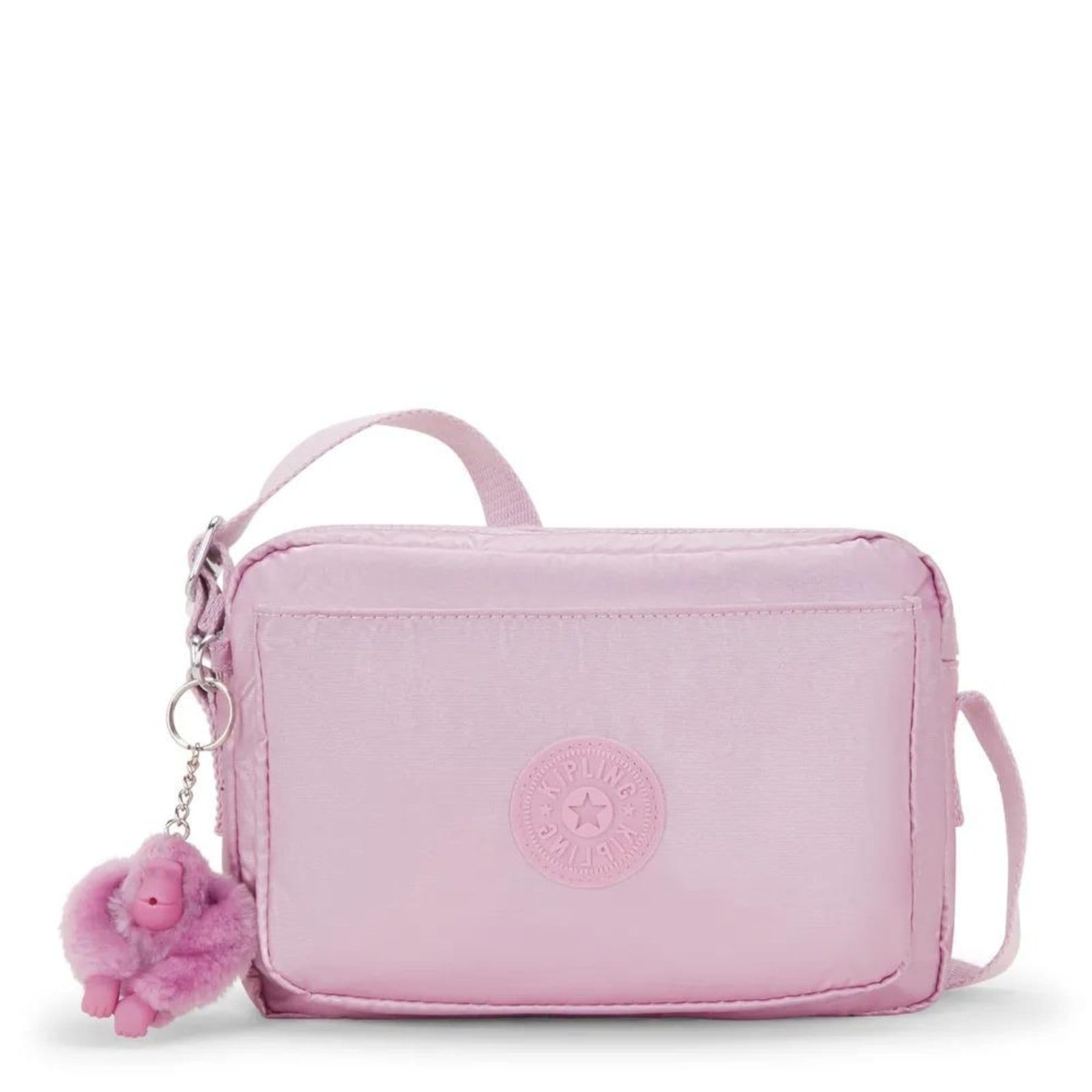 Bolsa Kipling Abanu M Metallic Lilac