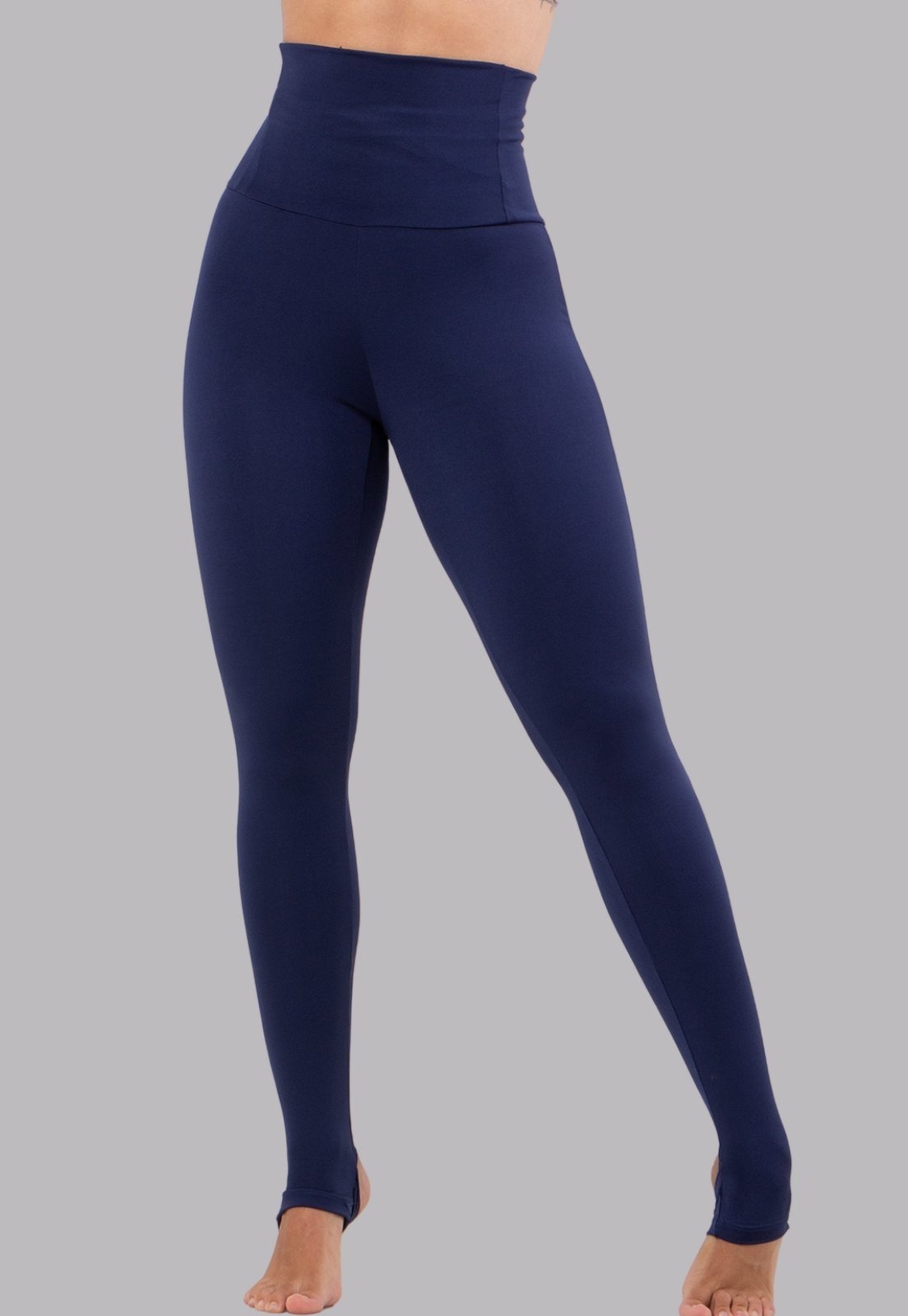 Imagem principal Calça Super Lipo com Cinta Montaria Cintura Alta Diluxo com Pézinho Marinho Diluxo azul