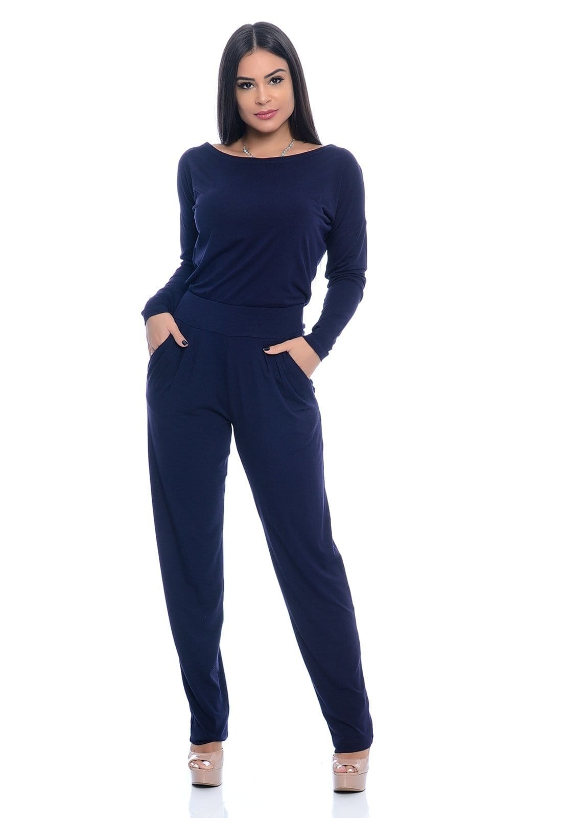 Macacão M/L Decote Canoa B'Bonnie Maitê