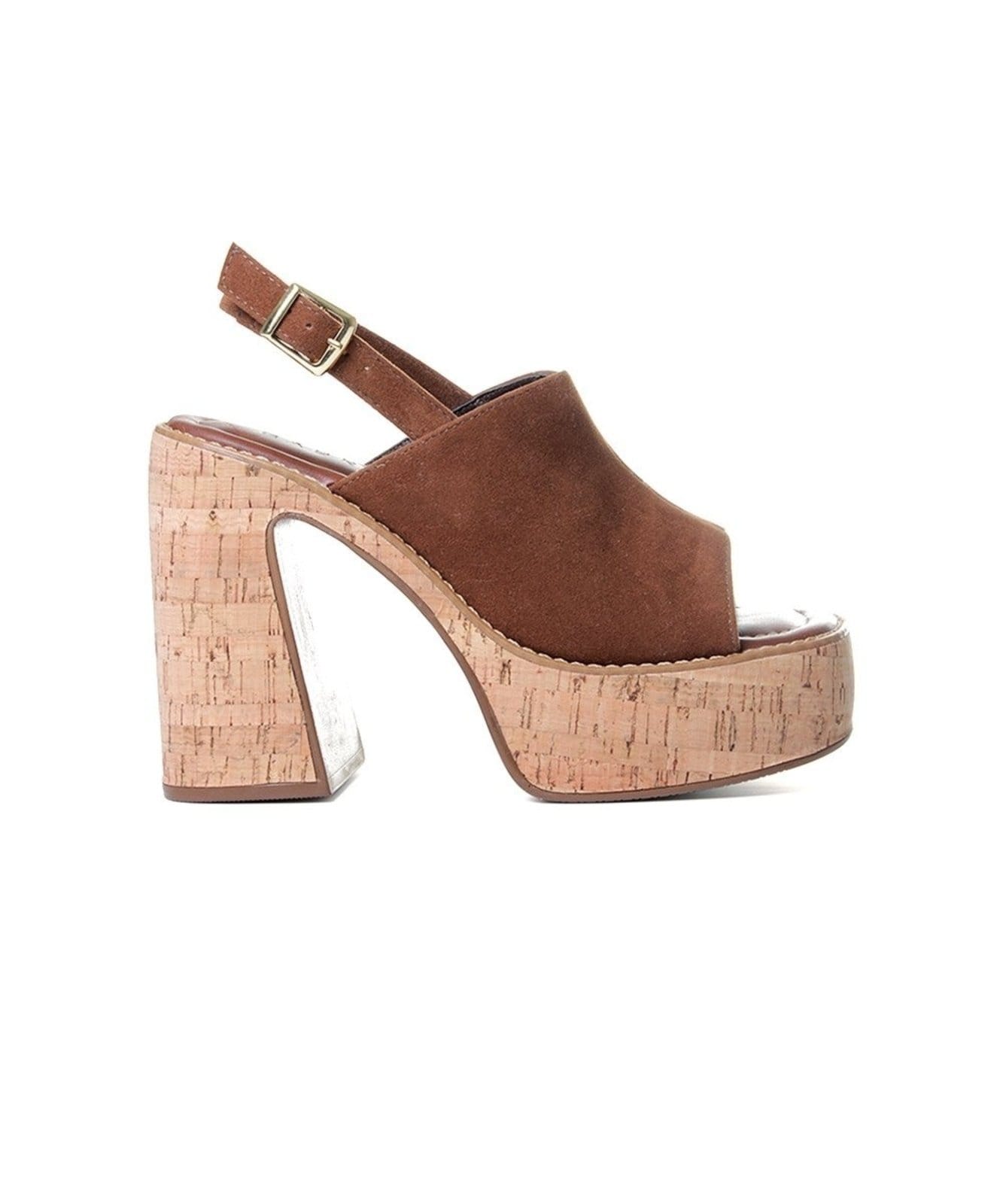 Sandália Meia Pata Pixolé Salto Alto Cacau