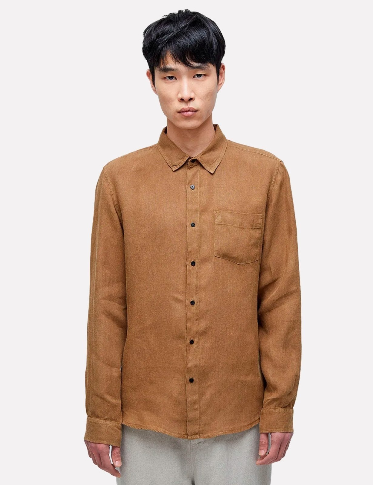 Imagem principal Camisa Osklen Classic Linen ML Casual Cedro Osklen marrom