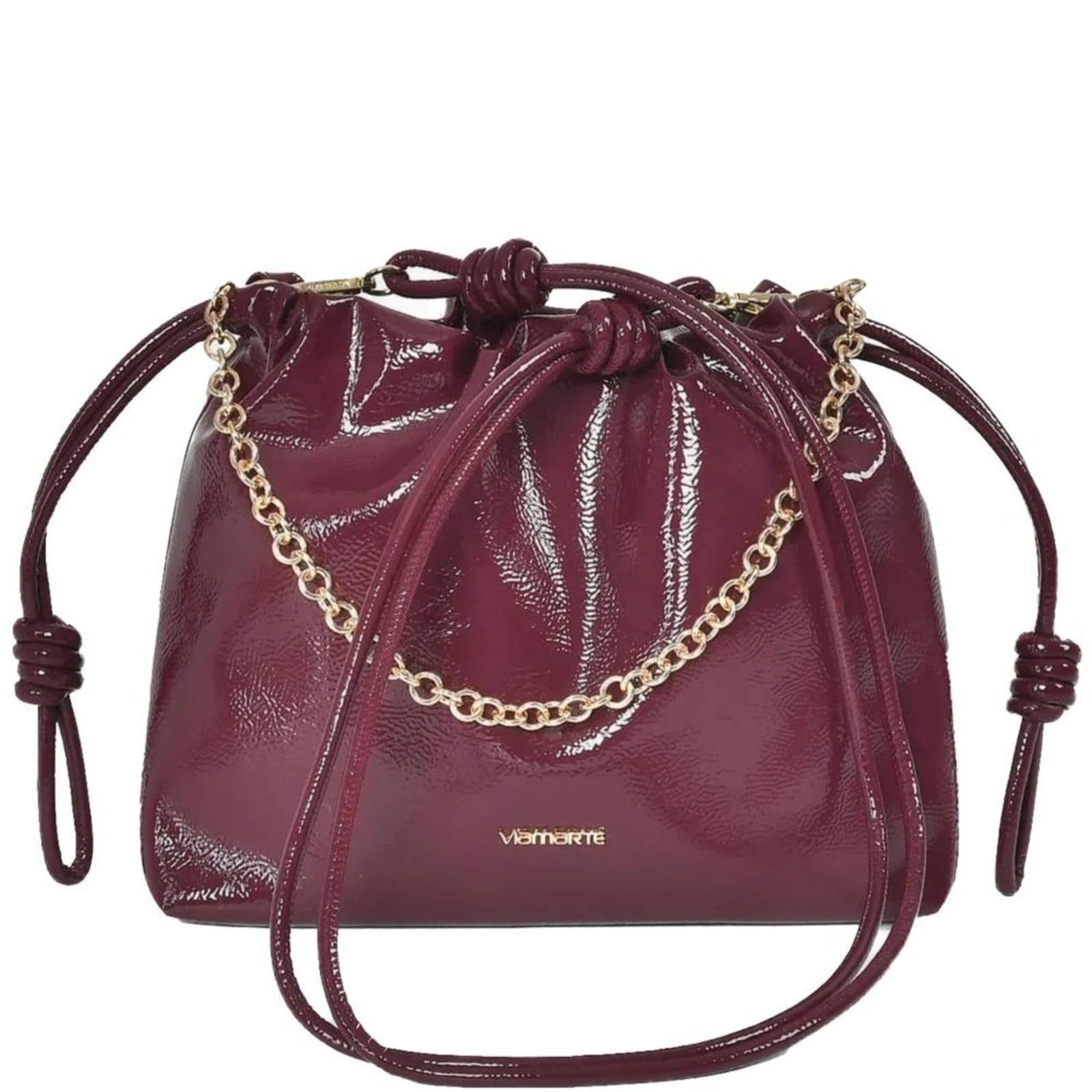 Bolsa Feminina Via Marte com Corrente B2-617 Borgonha