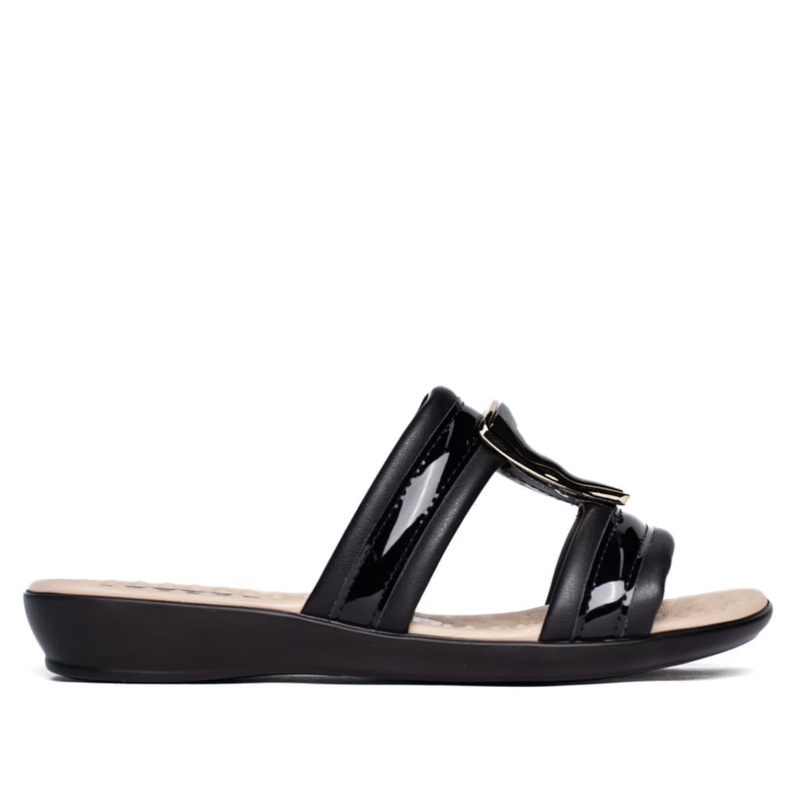 Tamanco Feminino Piccadilly Salto Anabela Verniz