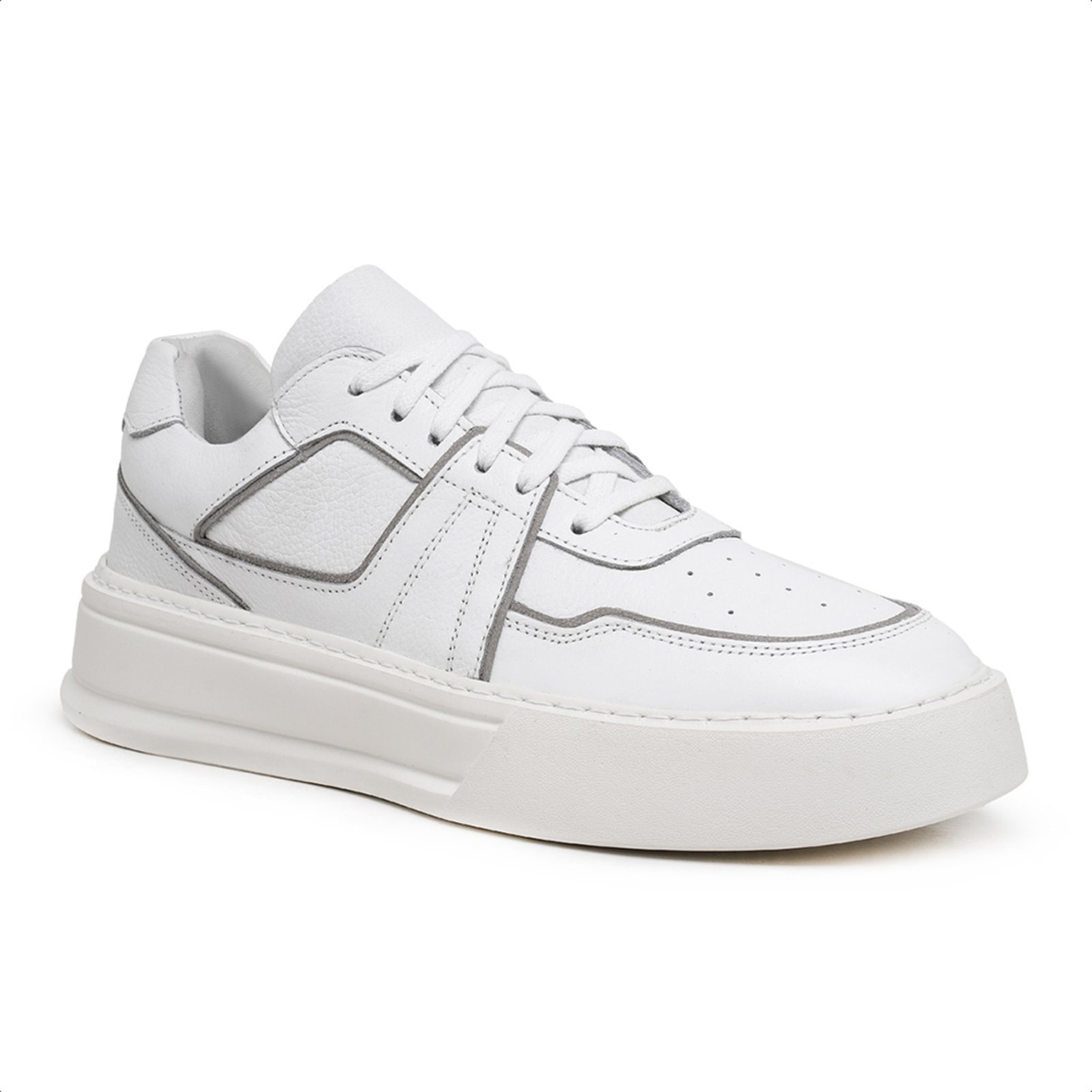 Imagem principal Sapatênis em Couro Malbork com sola Branca 028502BC Malbork branco