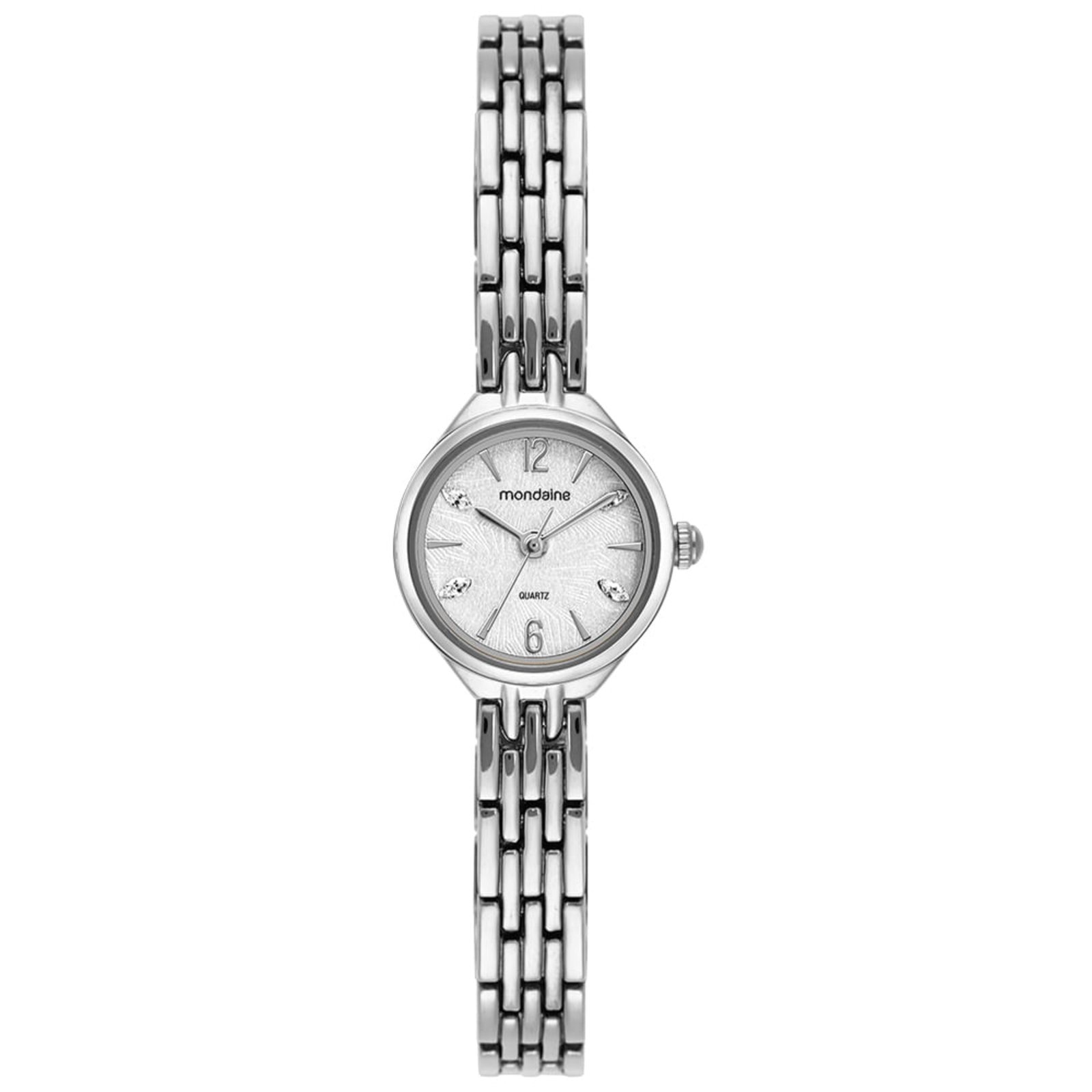 Imagem principal Relógio Feminino Pulseira Solida Caixa Pequena Mondaine prata