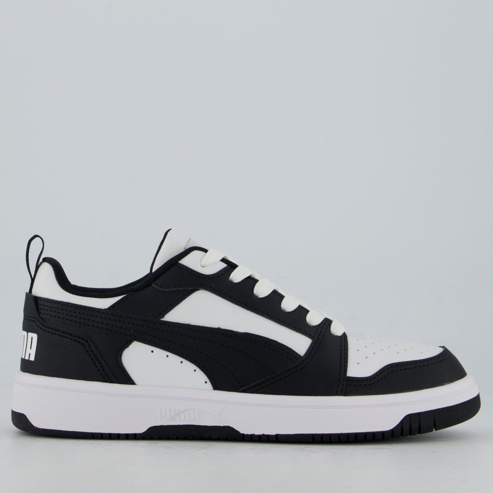 Imagem principal Tênis Puma Rebound V6 Low Preto e Puma branco