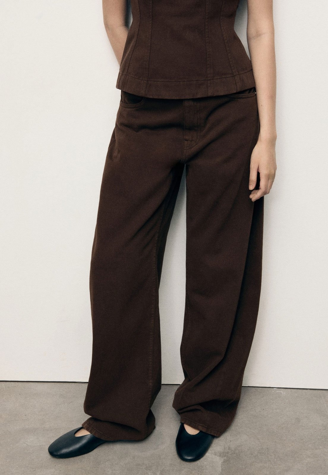 Imagem principal Calça Feminina Mango Charlot Mango marrom