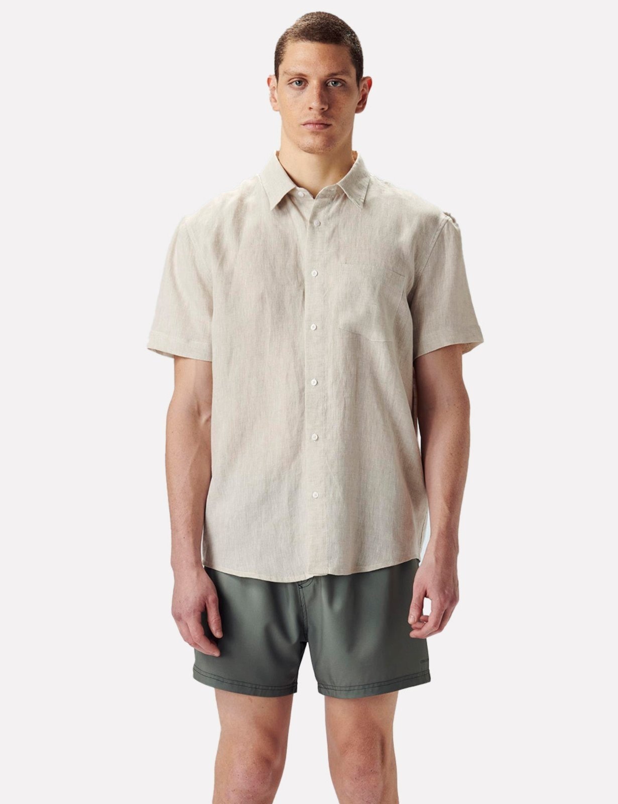 Imagem principal Camisa Osklen Classic Linen MC Casual Creme Osklen bege