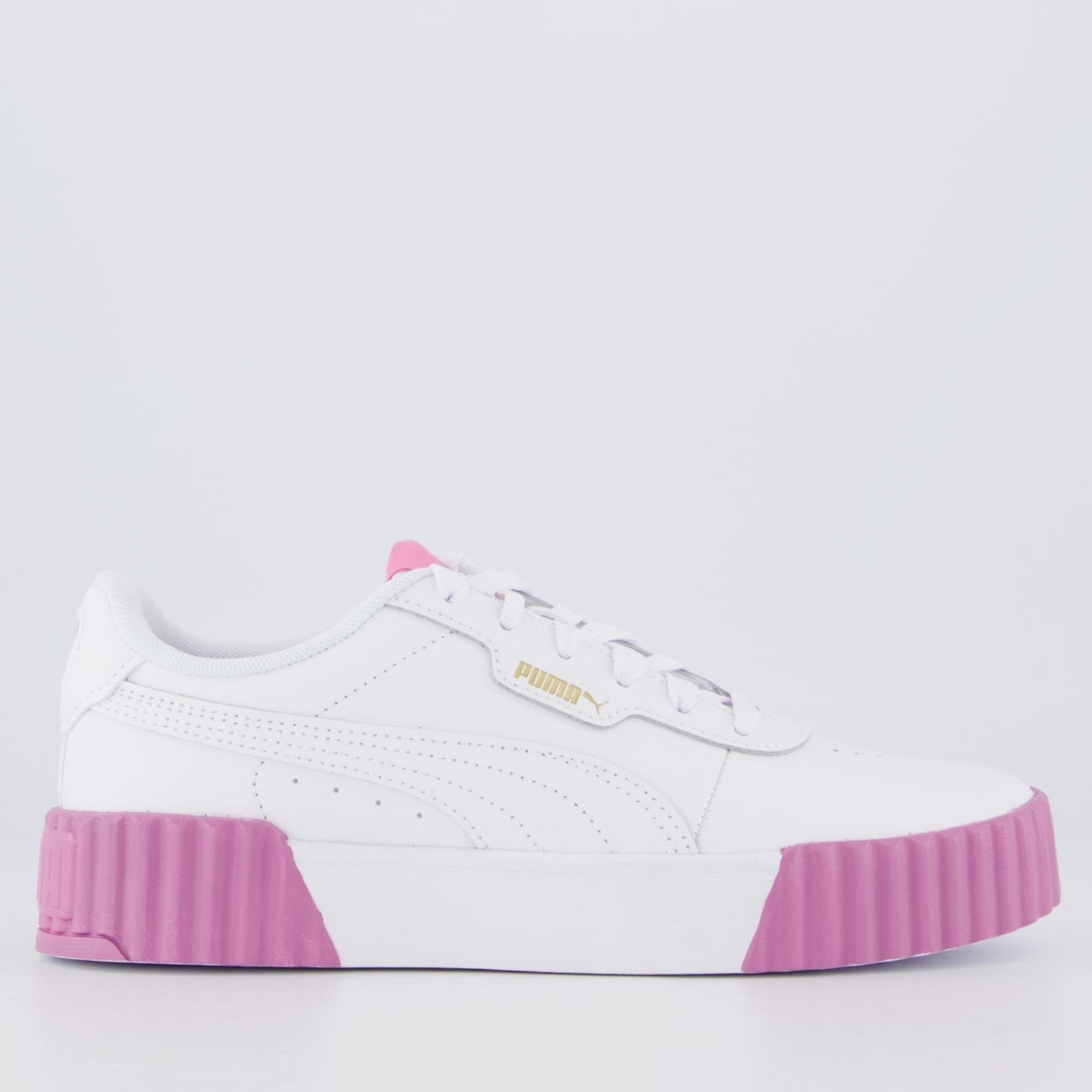 Imagem principal Tênis Puma Carina 3.0 Feminino Branco e Rosa II Puma branco rosa