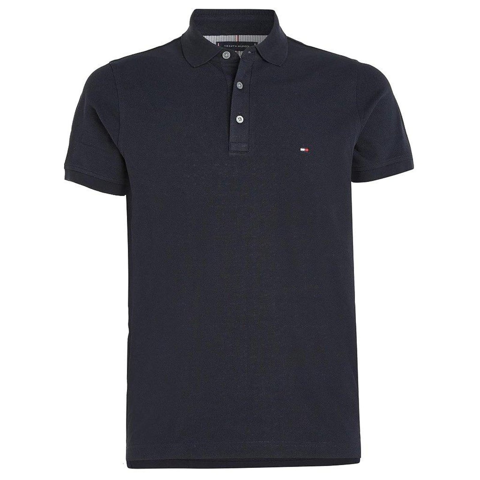Imagem principal Camisa Polo Tommy Hilfiger Cuff Interest Slim Fit Masculino Tommy Hilfiger azul marinho