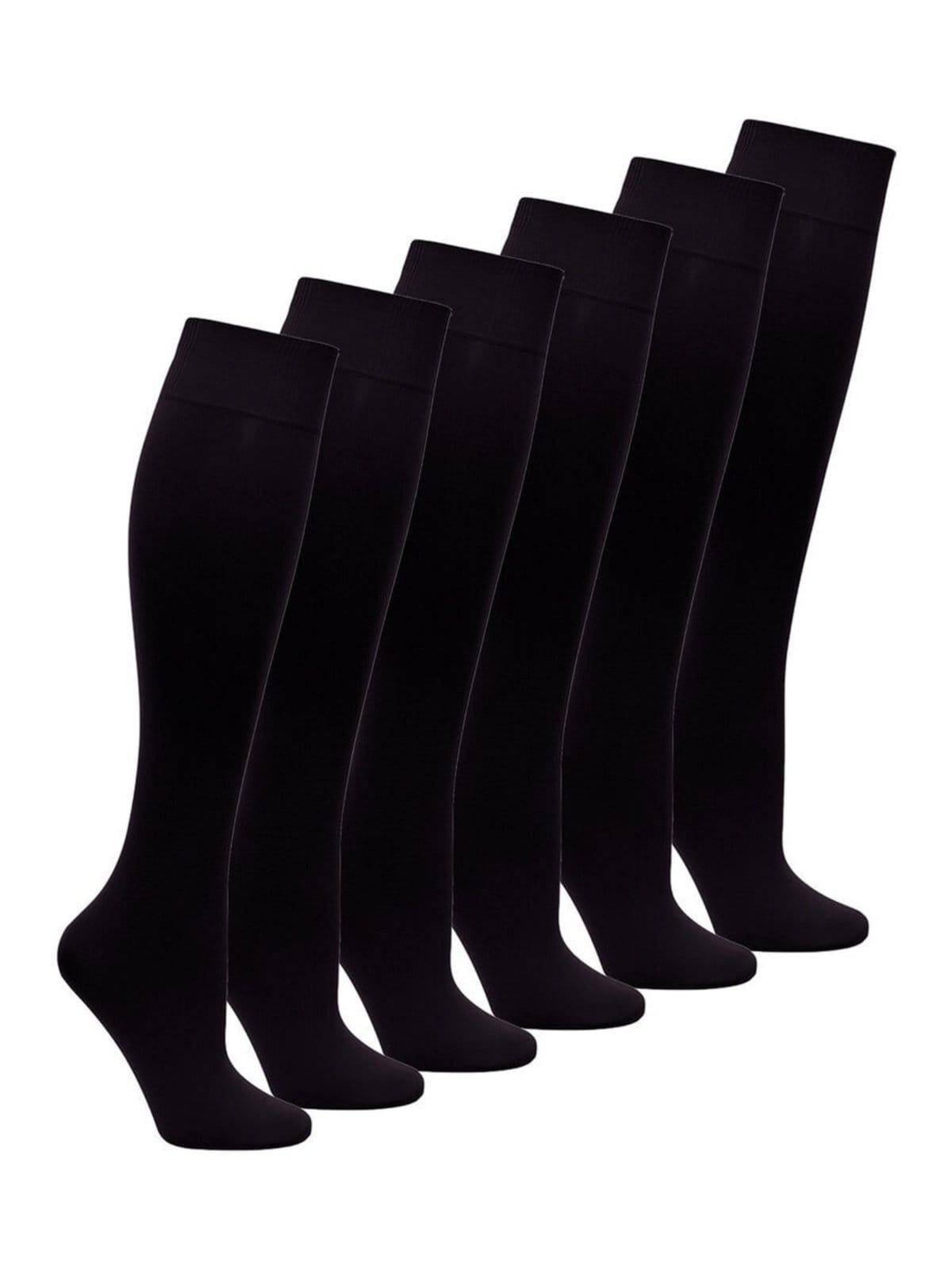 Kit com 6 Meias 3/4 Fio 40 Opaca Loba