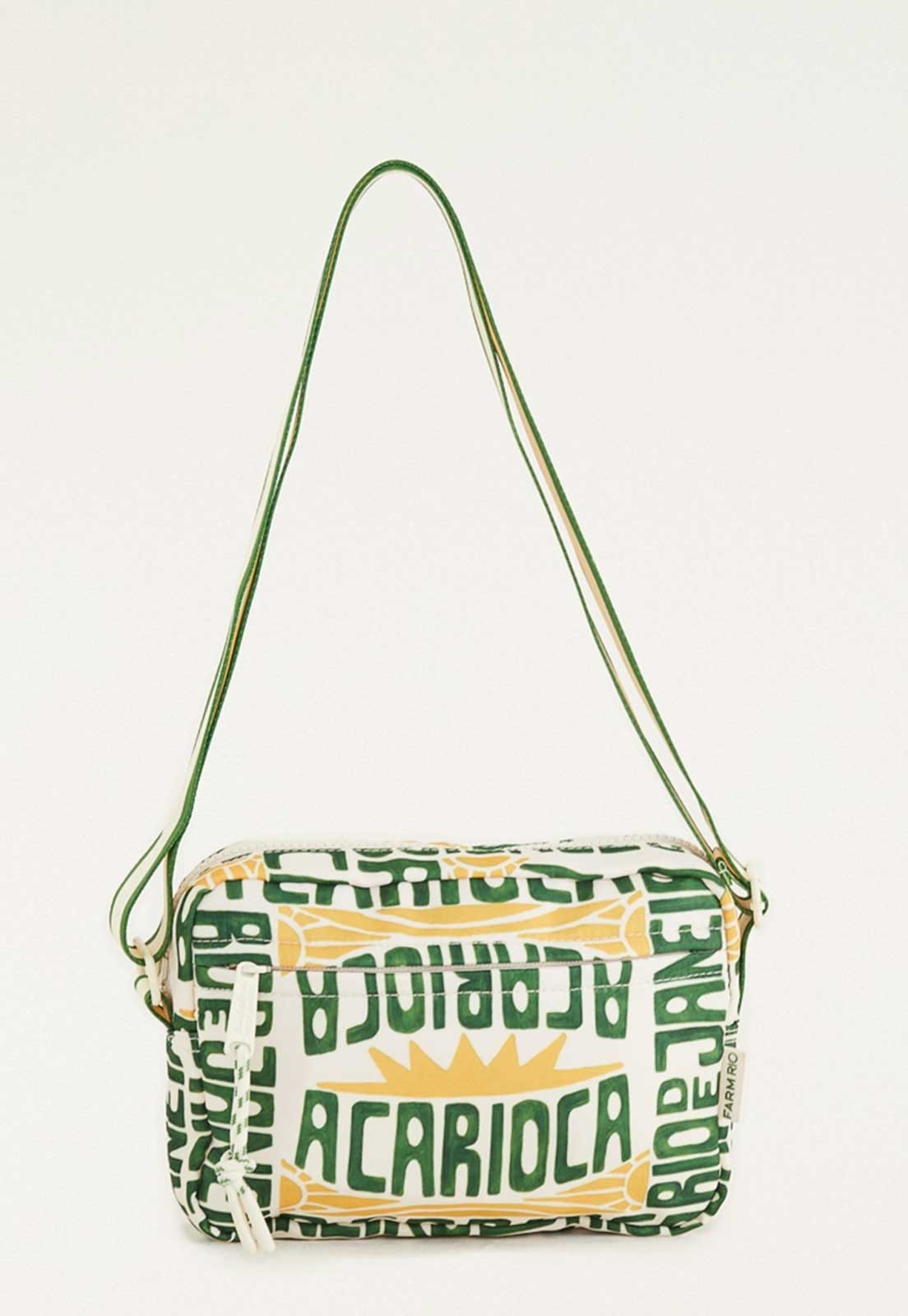 Bolsa FARM Ziriguidum A-Carioca Estampada e Amarelo
