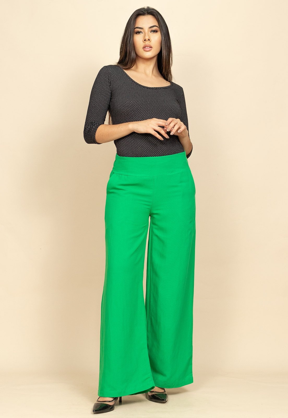 Imagem principal Calça Sapé de Linho Light Amazonia Vital verde