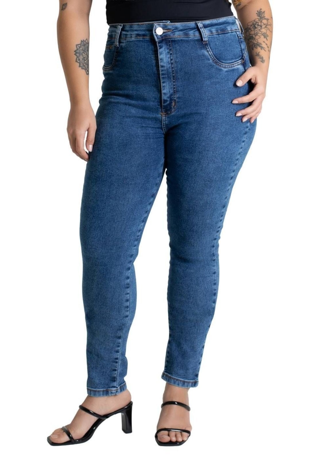 Imagem principal Calça Jeans Sawary Push Up Plus Size - 279960 Sawary azul