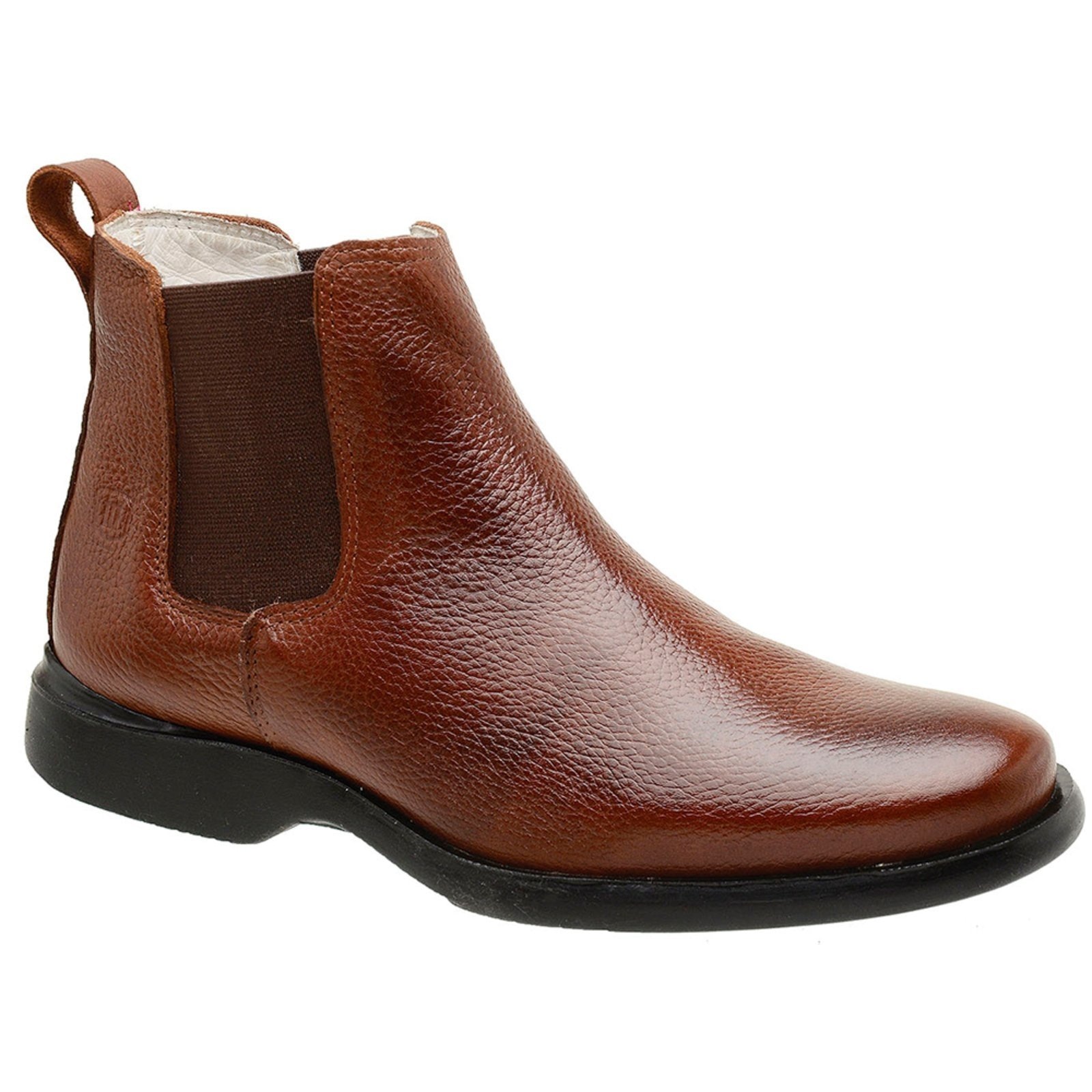 Imagem principal Botina Masculina Malbork Em Couro Conhaque Solado Amazonas 23776C Malbork marrom