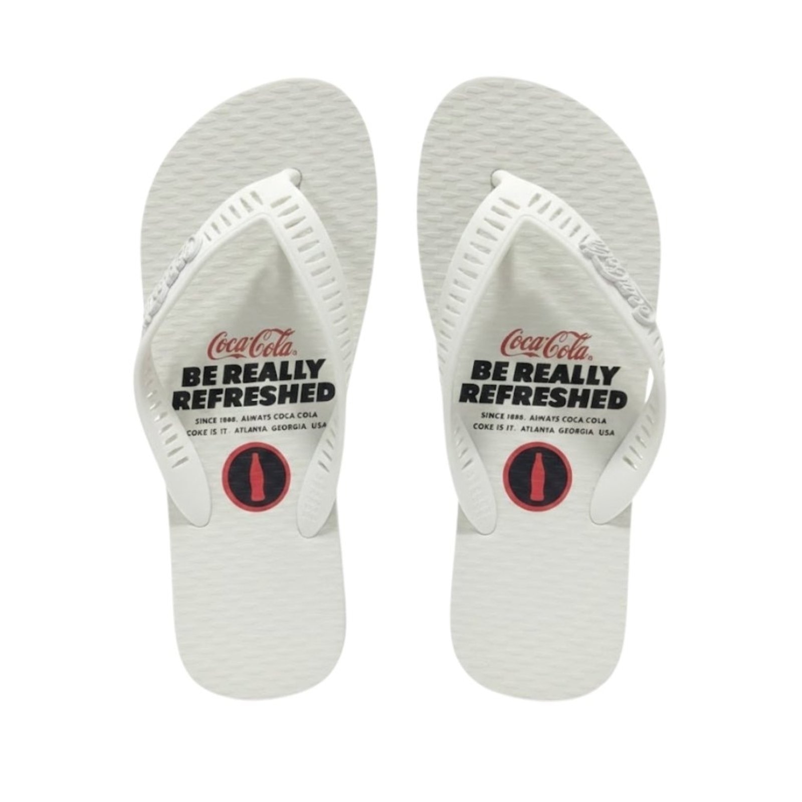Imagem principal Chinelo Coca Cola Live Since 1886 Masculino Coca-Cola branco