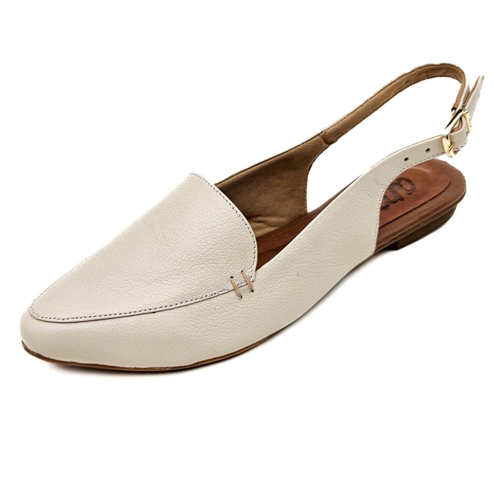 Imagem principal Sapatilha Slingback Amo Calçados em Couro Off White Amo Calçados off-white white