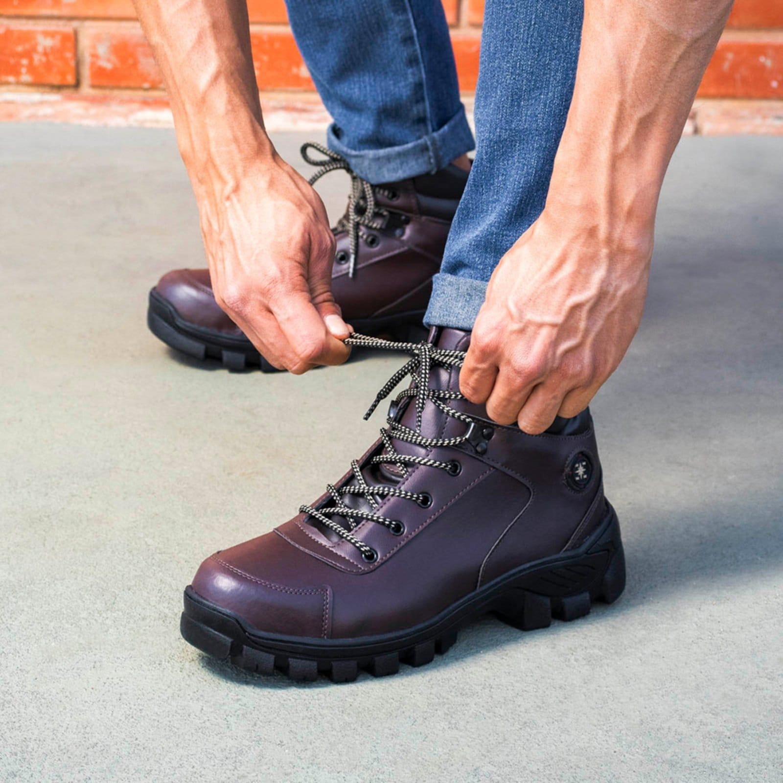 Bota Masculina Bredeni Adventure Segurança Conforto Tênis Leve Macio Dia A Dia