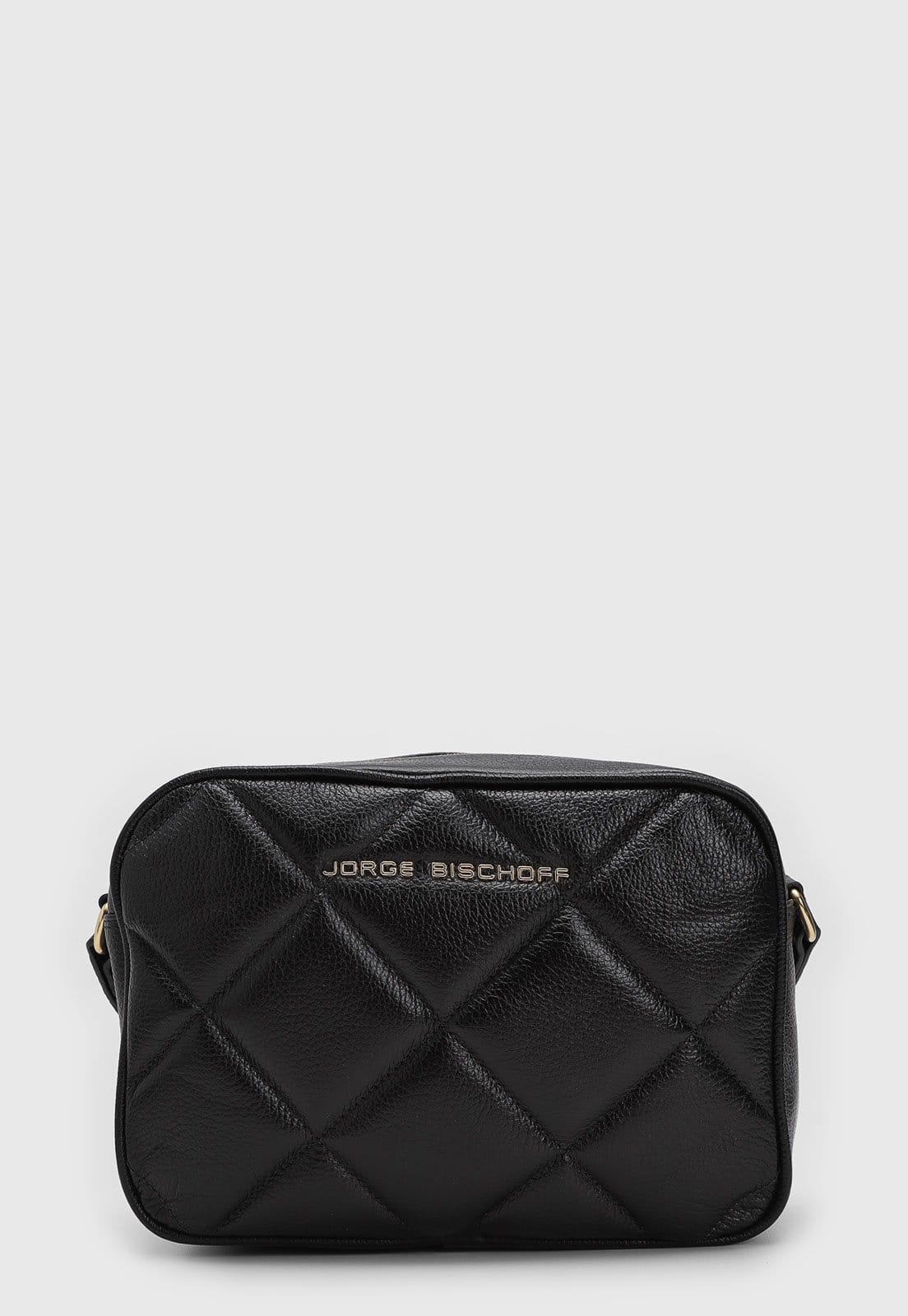 Bolsa Tiracolo Feminina Jorge Bischoff Matelassê Preta