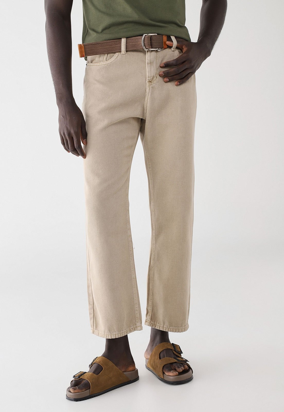 Imagem principal Calça Masculina Sawary Reta Sawary bege