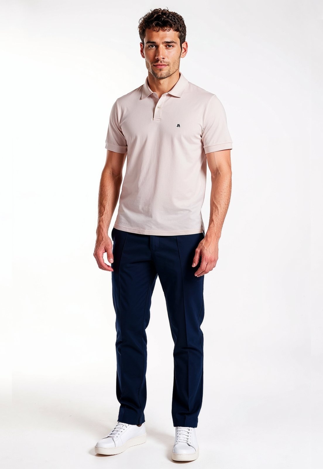 Imagem principal Calça Slim Com Nervuras Traymon Marinho Traymon azul marinho