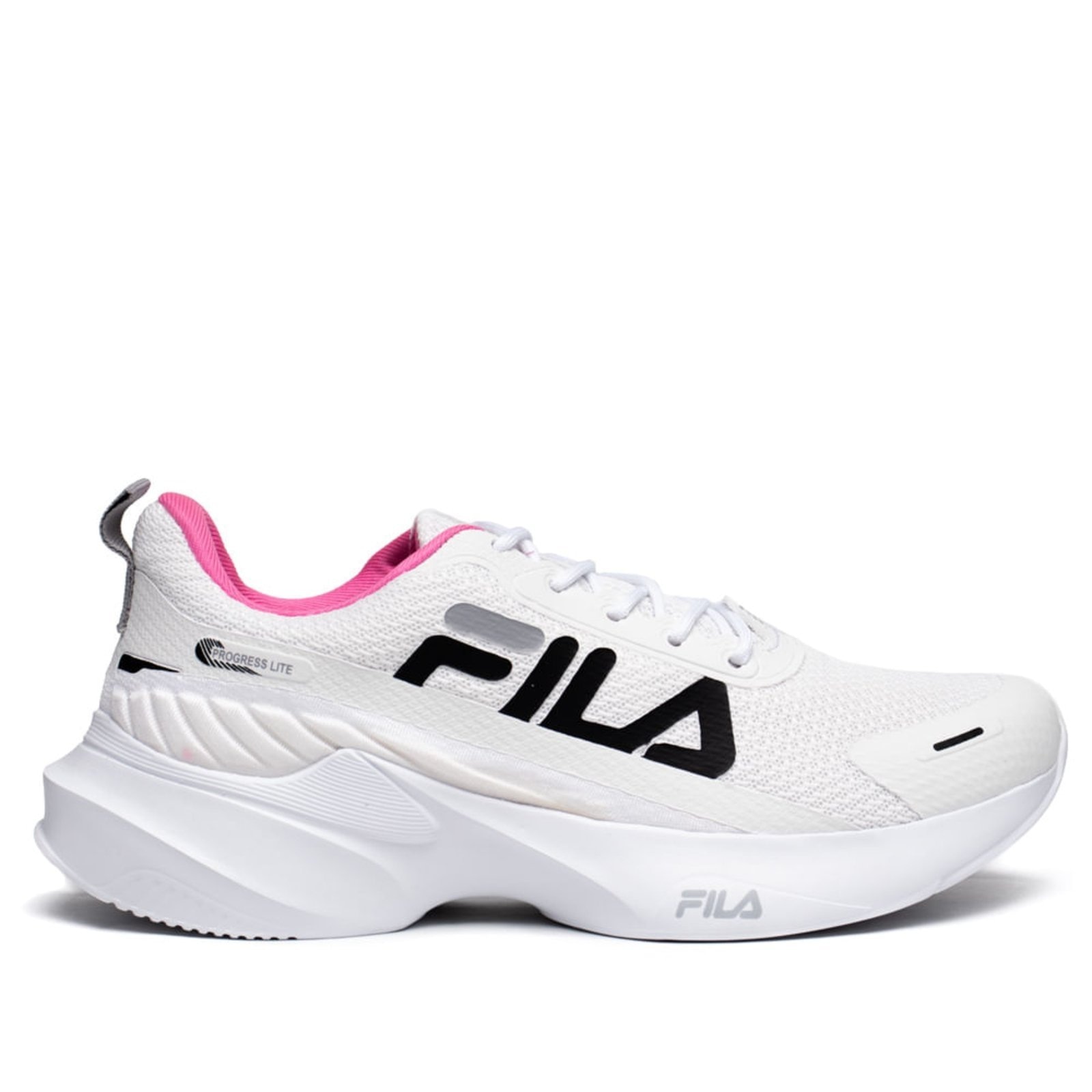 Imagem principal Tênis Feminino Fila Progress Lite Mesh Branco/Rosa Fila branco rosa