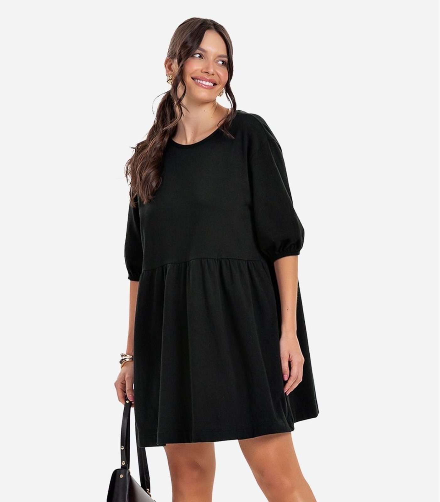 Imagem principal Vestido Feminino Curto Rovitex Rovitex preto