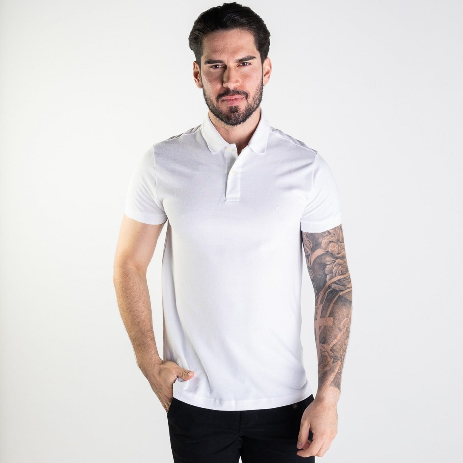 Camisa Polo Aramis Basica Branca