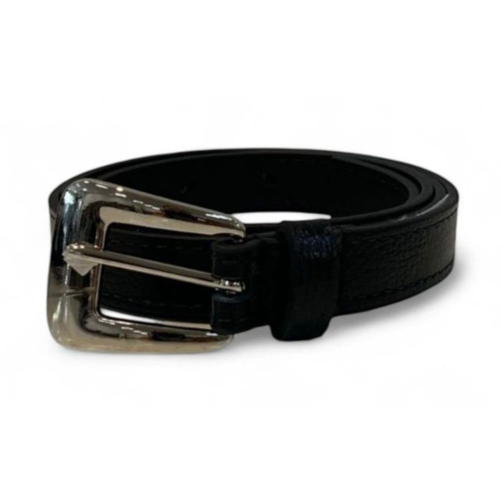 Cinto Feminino em Couro Fivela Prata 005