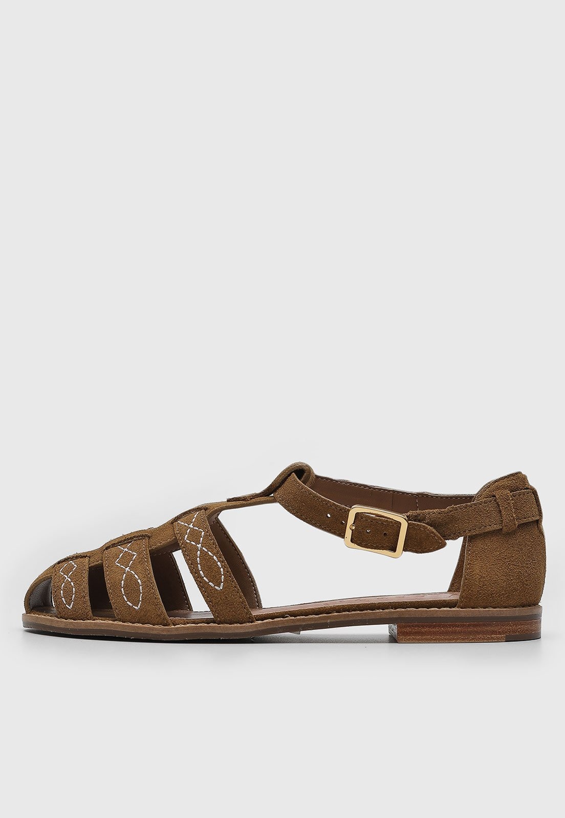 Imagem principal Rasteira Fechada Vicenza Bico Redondo Vicenza marrom