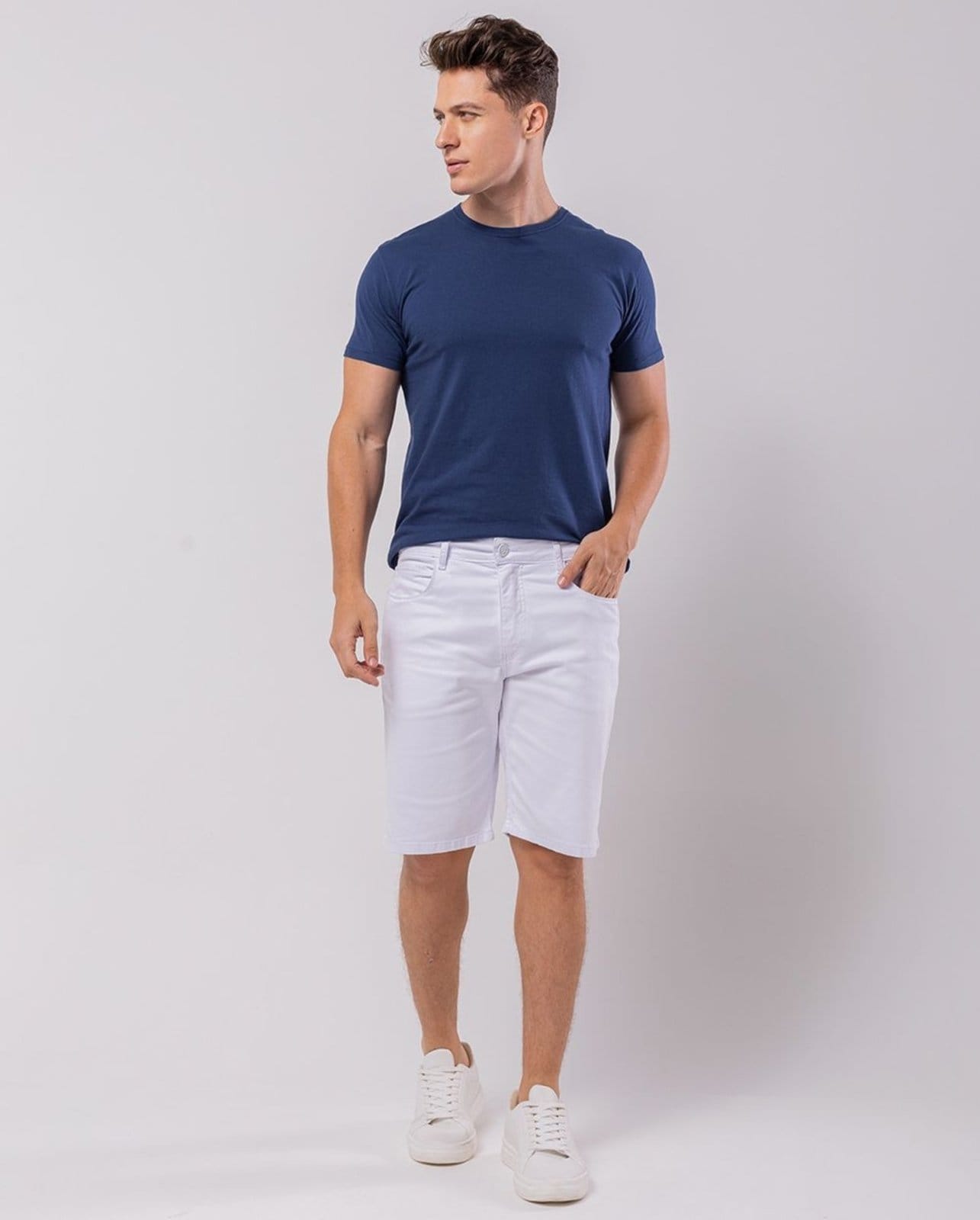 Bermuda Masculina Branca 24534