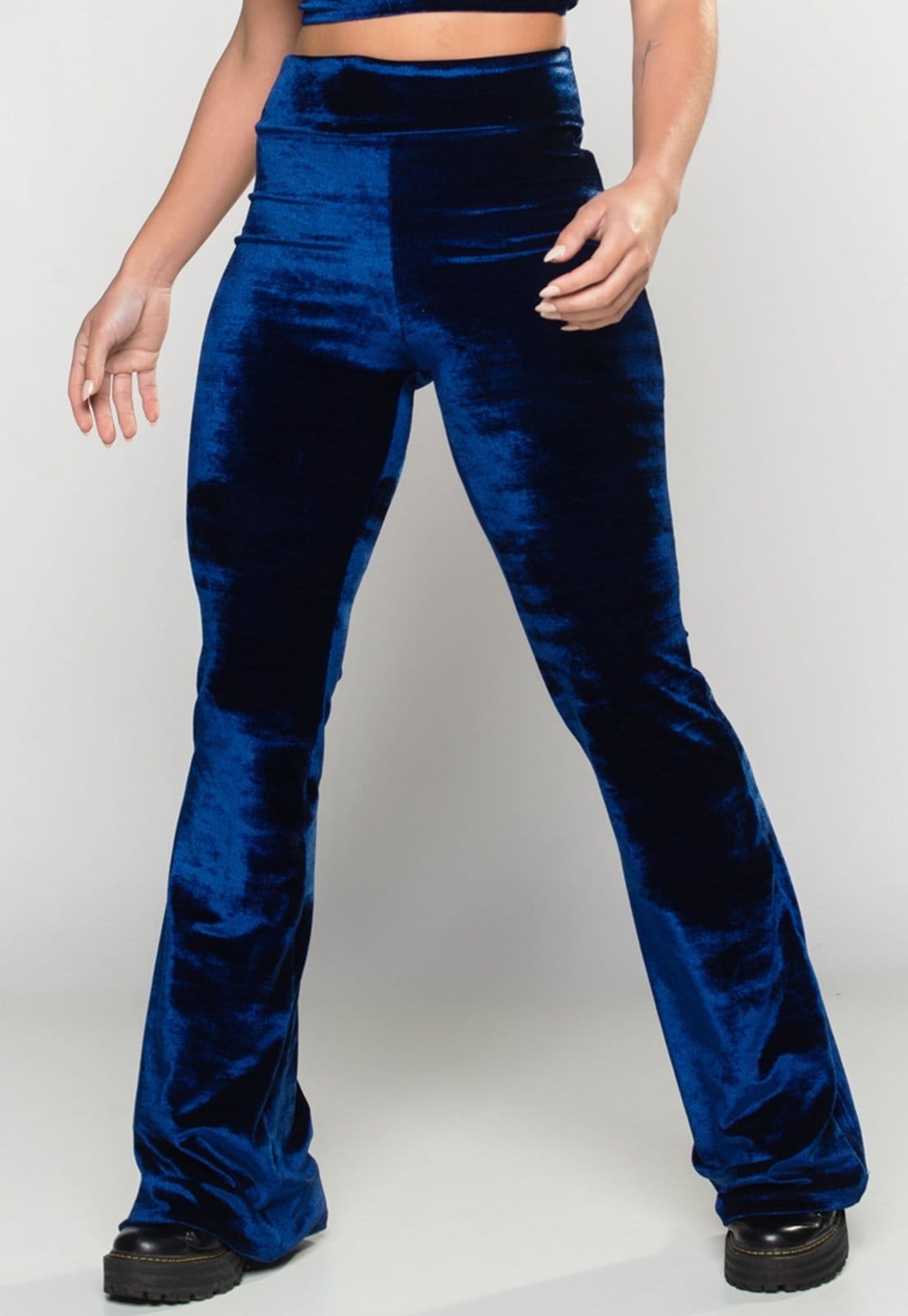 Calça MVB Modas Feminina Flare Pantalona Veludo