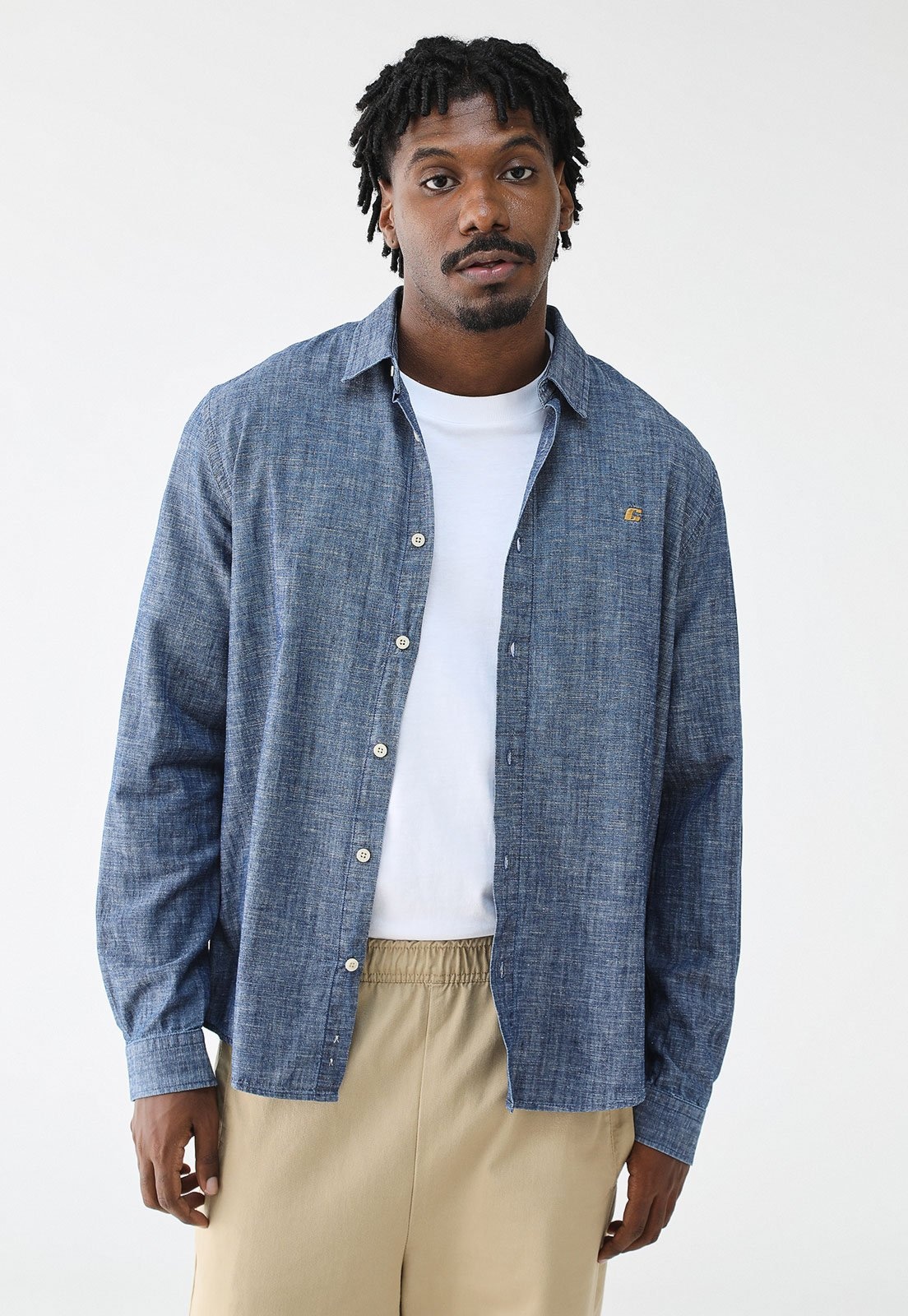 Imagem principal Camisa Colcci Reta Logo Colcci azul