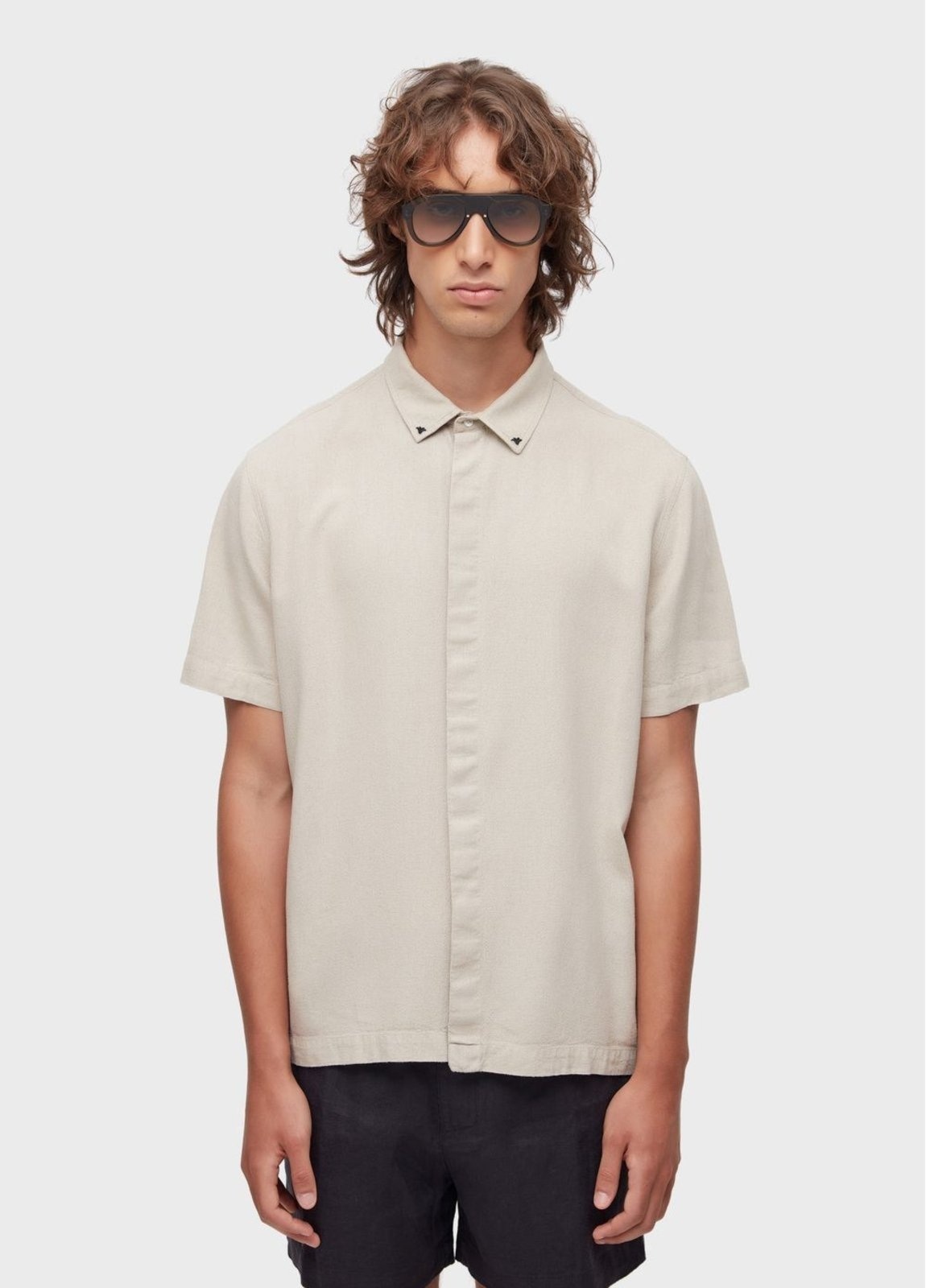 Imagem principal Camisa linen arabesco palmeiras mc Osklen off-white