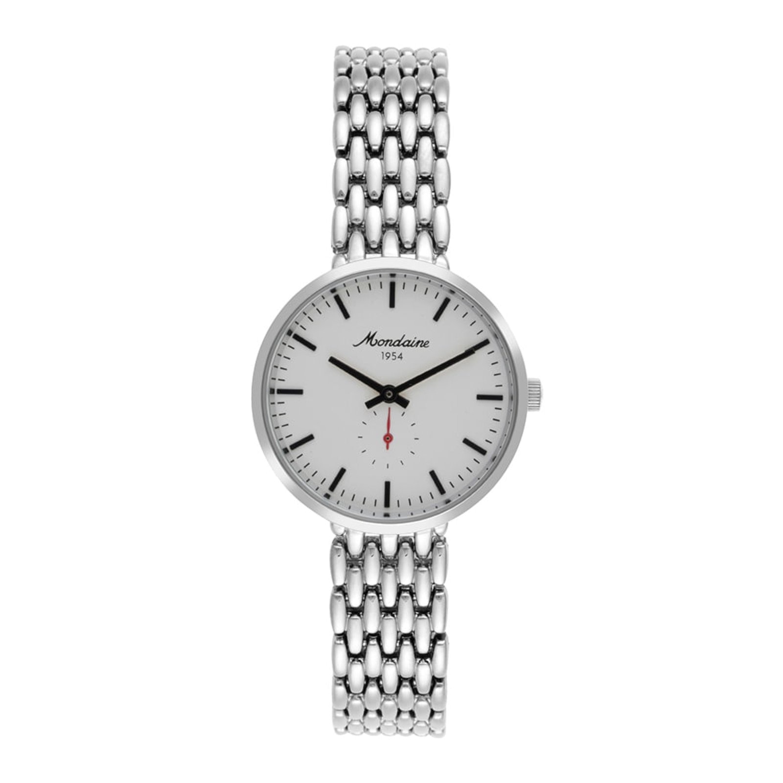 Imagem principal Relógio Feminino Mostrador Branco Index Completo Mondaine prata